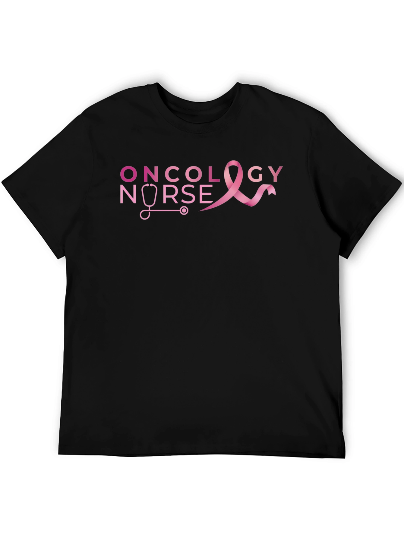 Oncology Nurse Ribbon Graphic T-Shirt