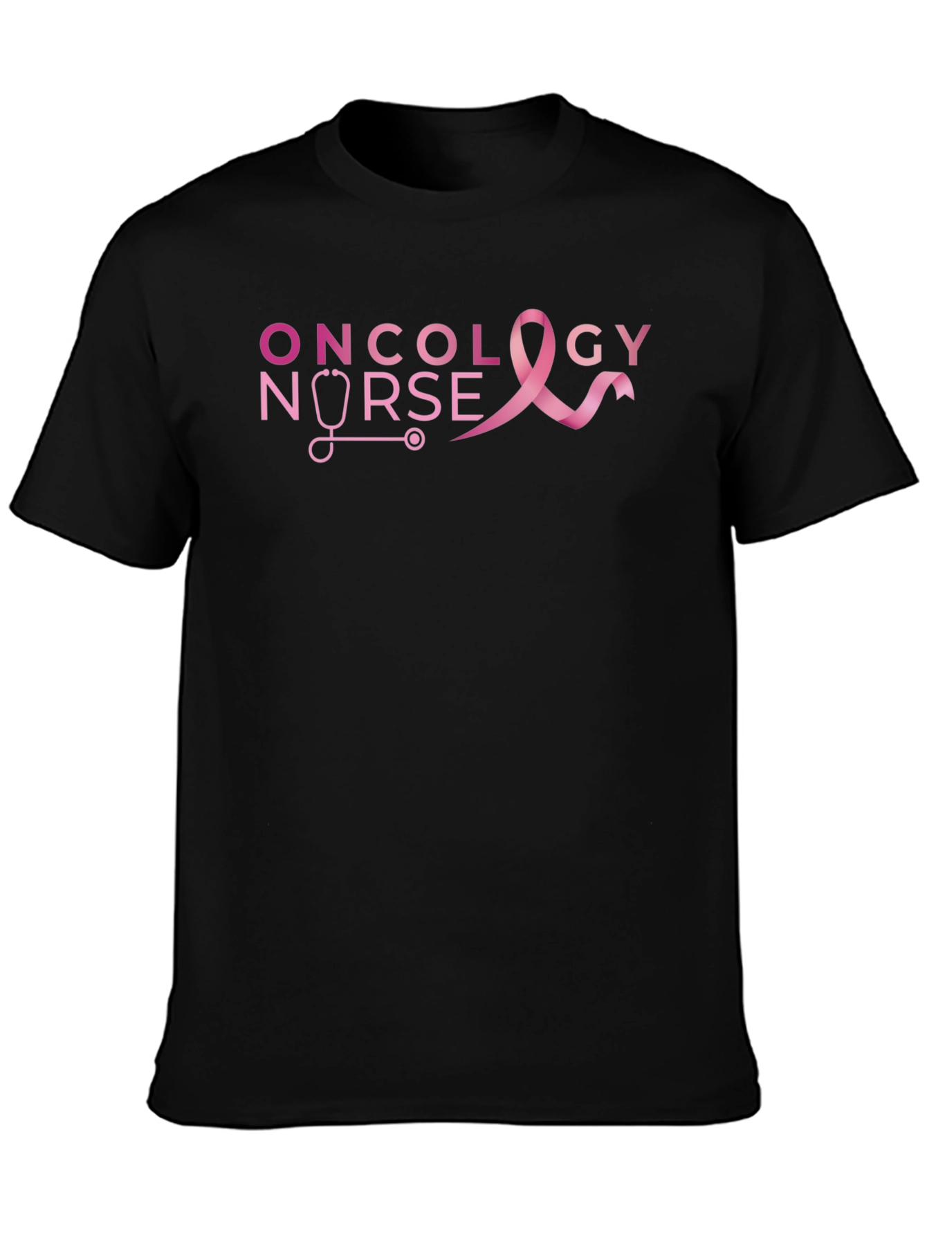 Oncology Nurse Ribbon Graphic T-Shirt