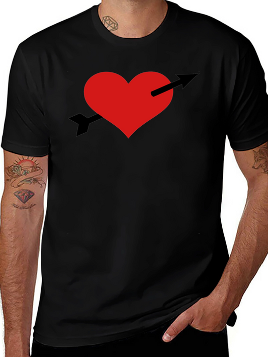 Heart and Arrow Graphic Tee - Trendy Casual Wear