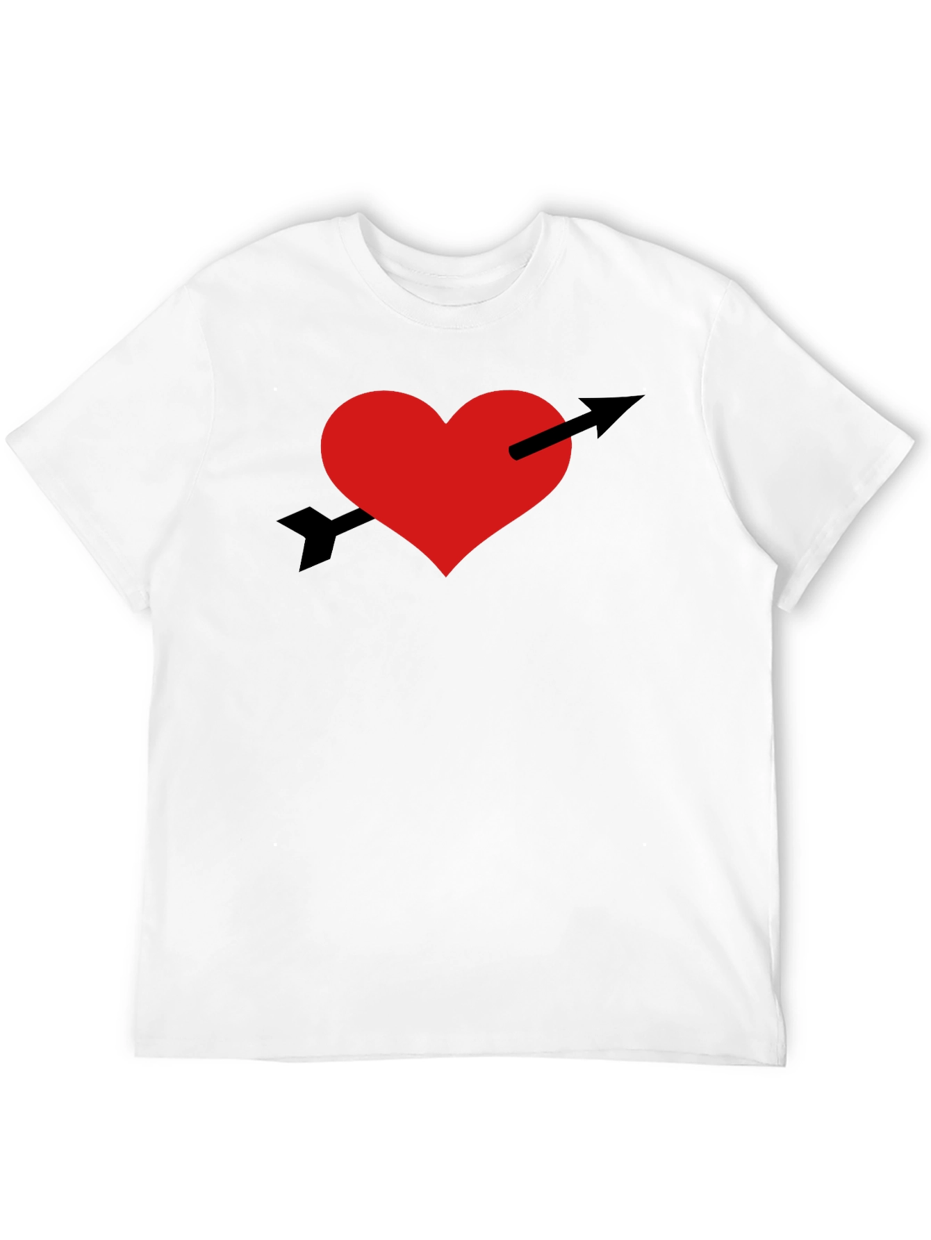 Heart and Arrow Graphic Tee - Trendy Casual Wear