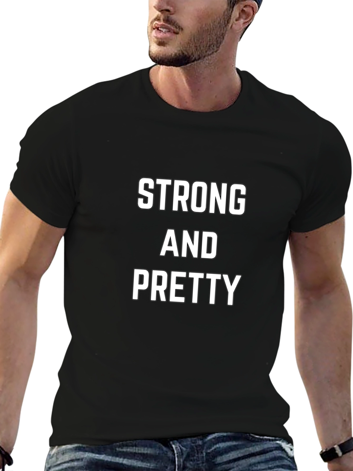 Strong and Pretty Black T-Shirt