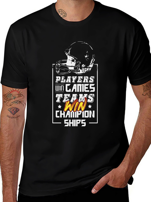 Players Win Games Teams Win Championships T-Shirt