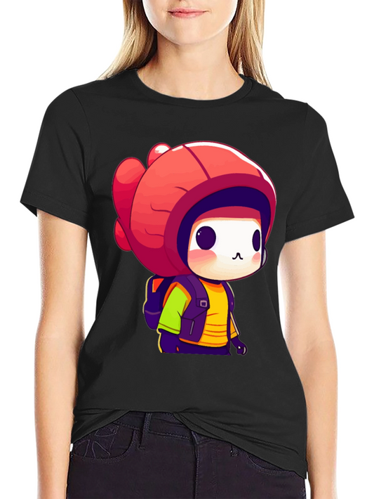 Cute Chibi Character Graphic Tee