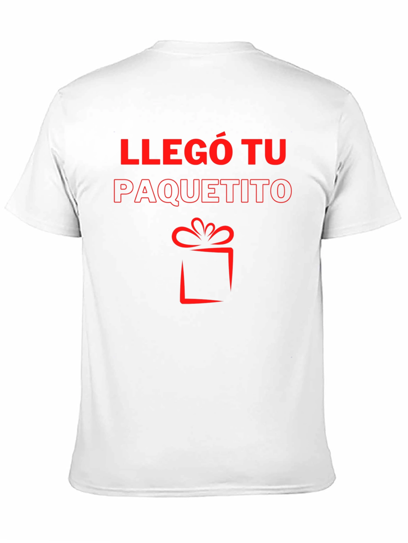 Llegó Tu Paquetito Black T-Shirt - Gift Design