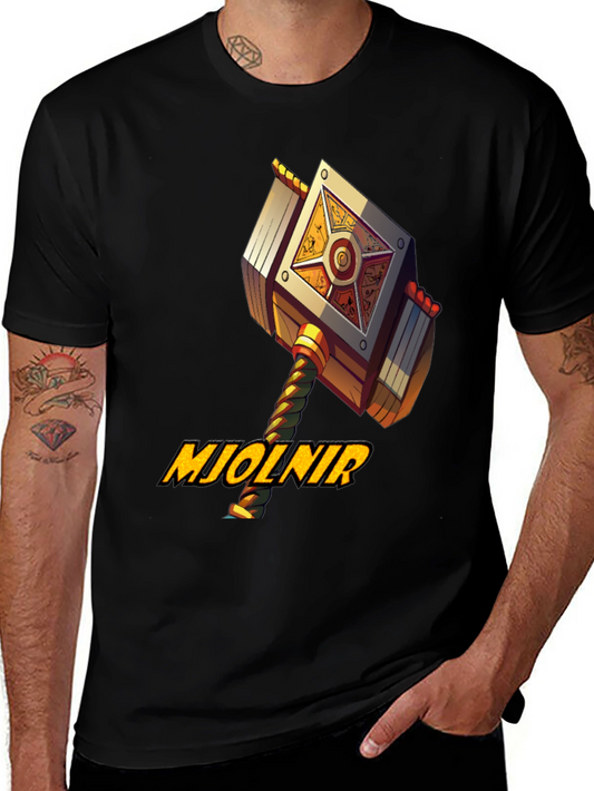 Mjolnir Hammer Graphic T-Shirt - Unique Design