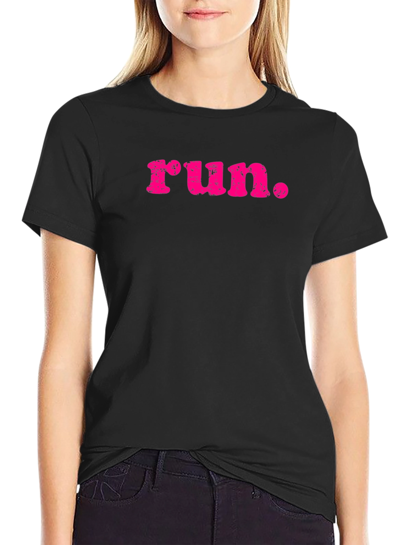 Run Graphic Black T-Shirt
