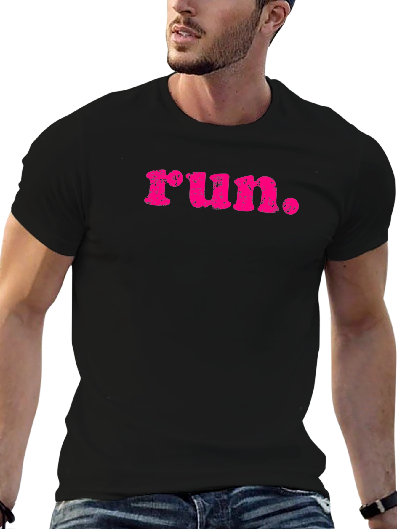 Run Graphic Black T-Shirt