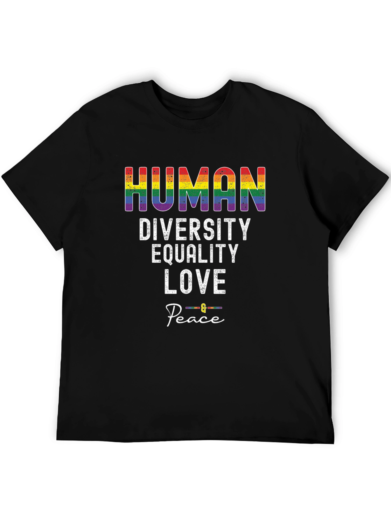 Human Diversity Equality Love Peace LGBTQ+ T-Shirt