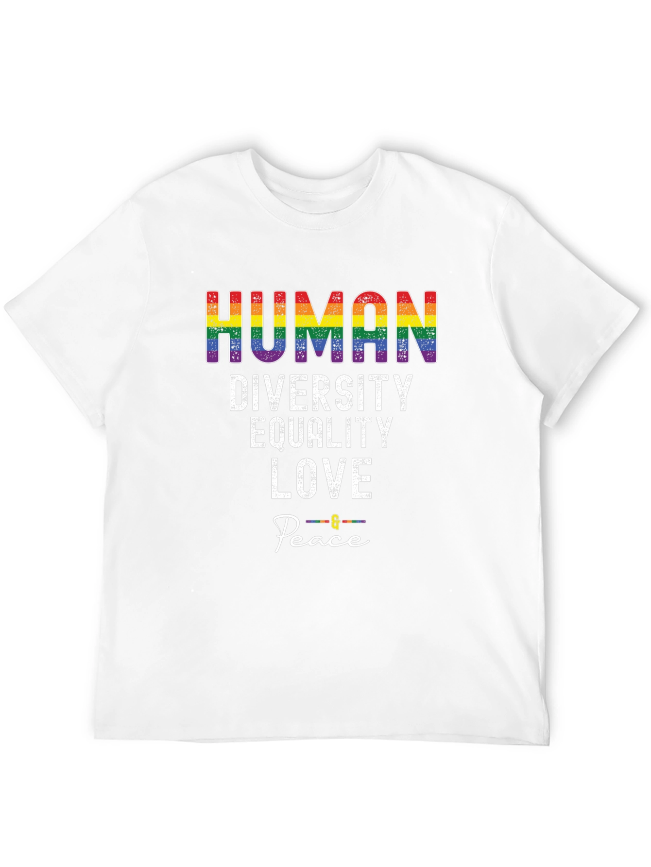 Human Diversity Equality Love Peace LGBTQ+ T-Shirt