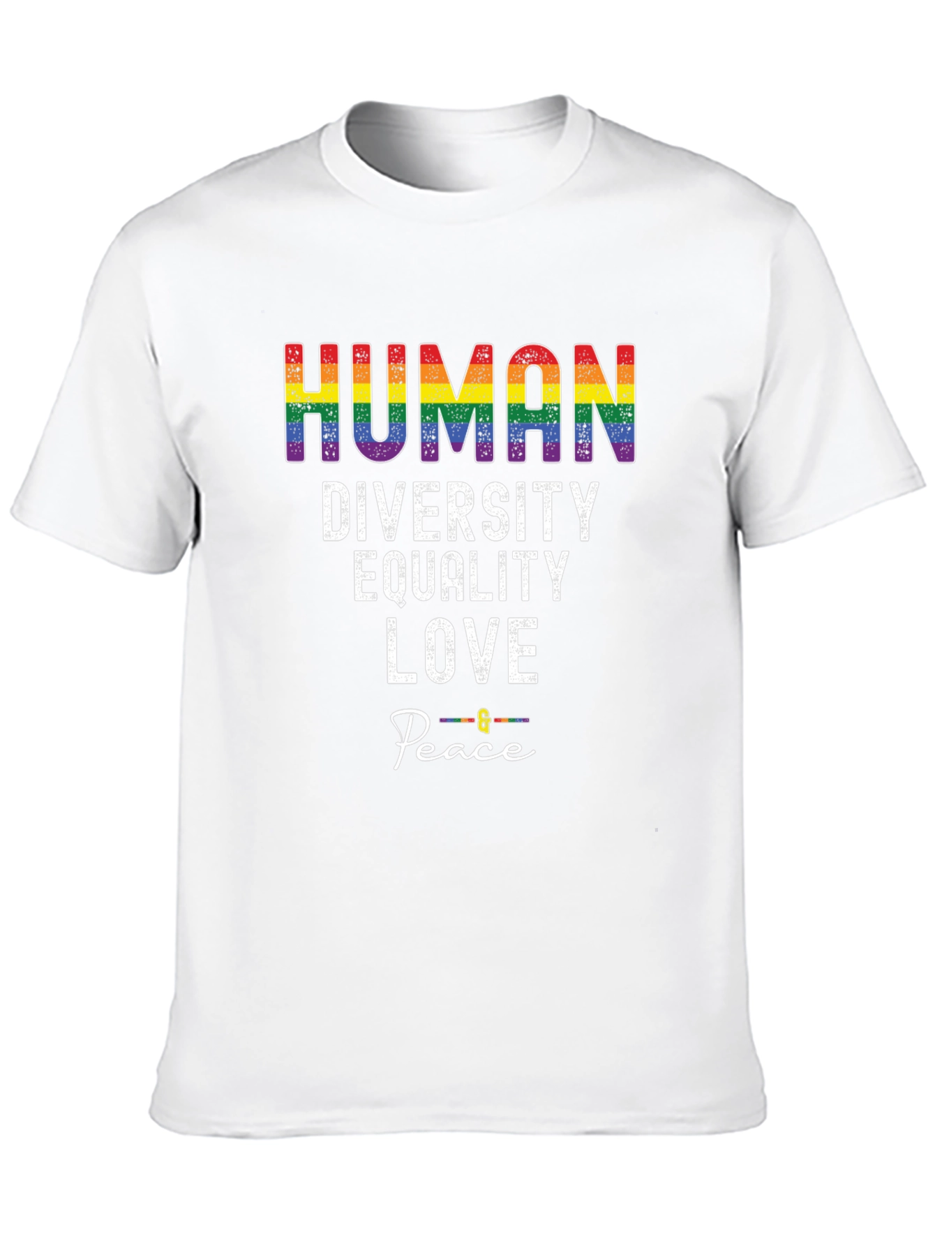 Human Diversity Equality Love Peace LGBTQ+ T-Shirt