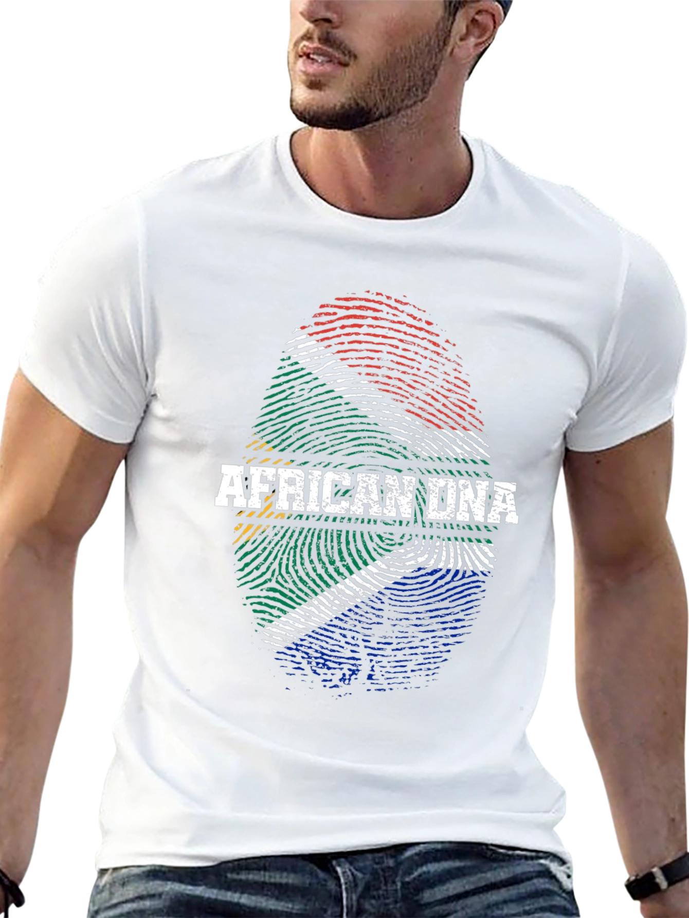 African DNA Flag T-Shirt - South Africa Pride