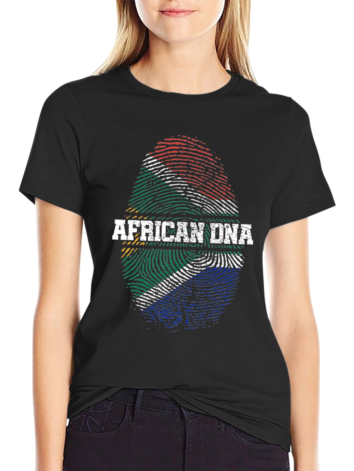 African DNA Flag T-Shirt - South Africa Pride