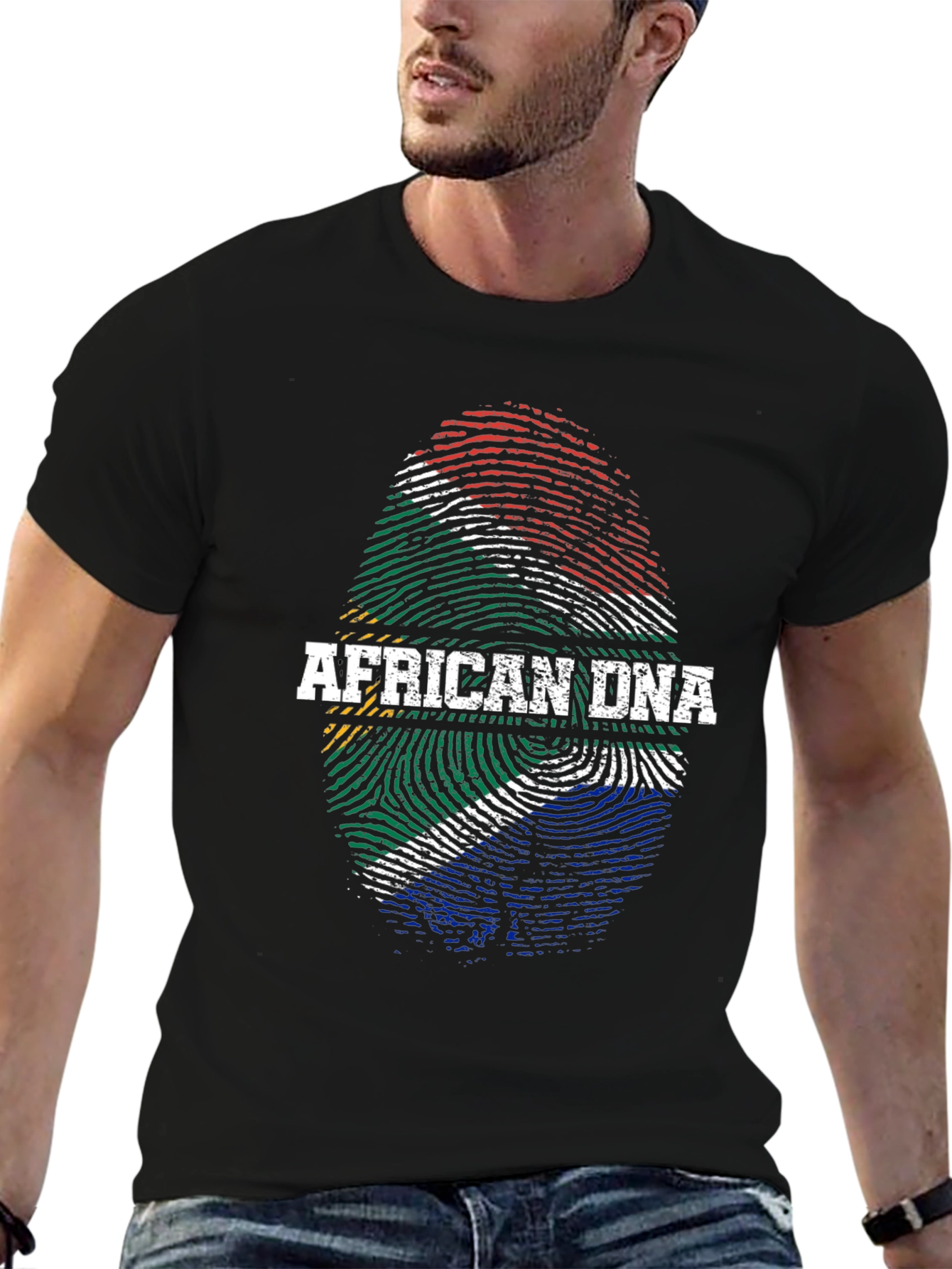 African DNA Flag T-Shirt - South Africa Pride
