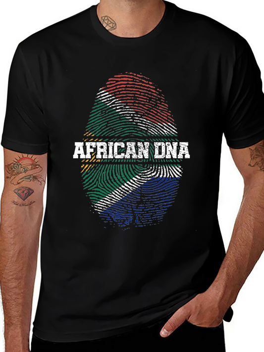 African DNA Flag T-Shirt - South Africa Pride