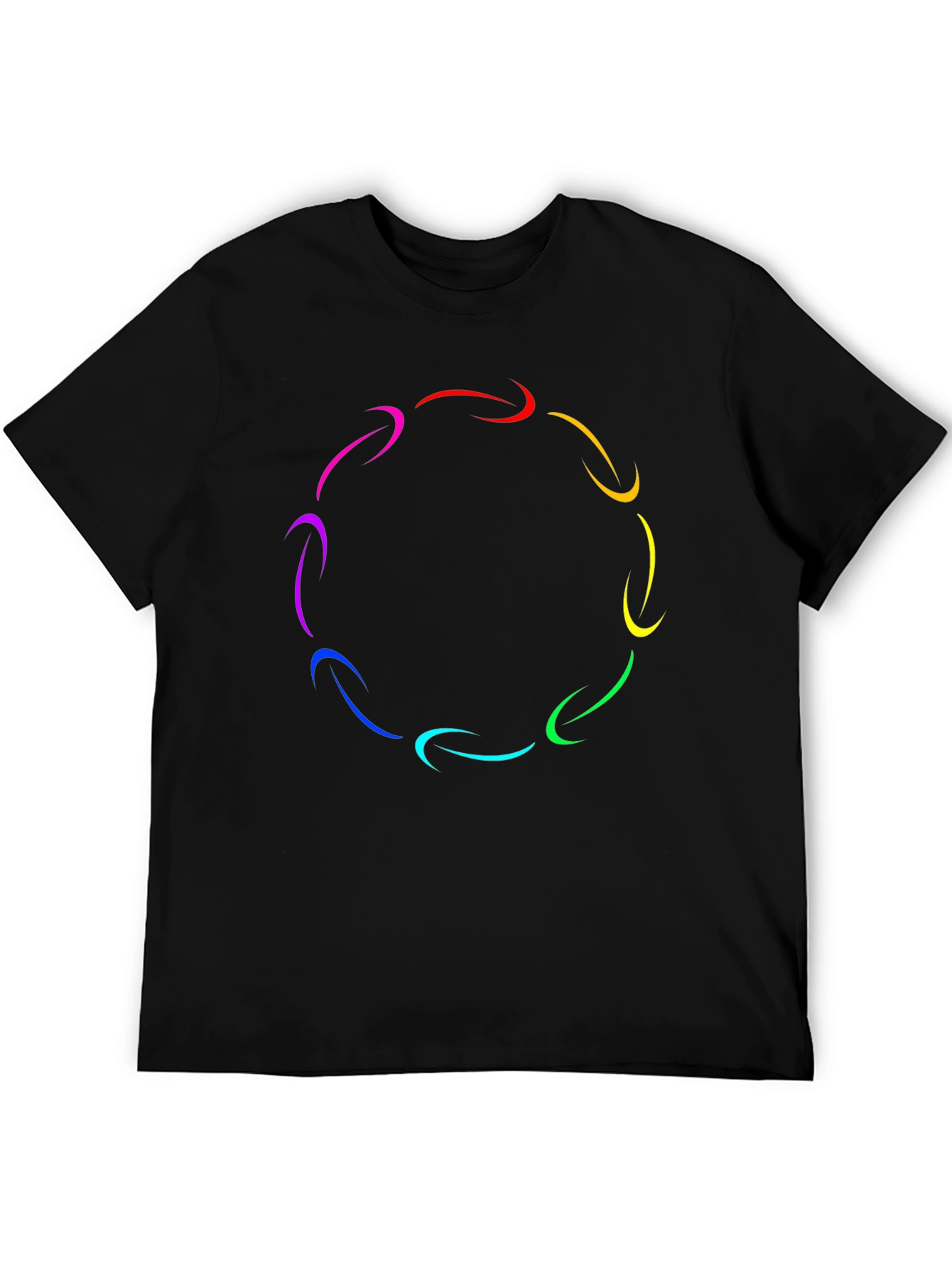 Rainbow Arrow Circle T-Shirt - Stylish Graphic Tee