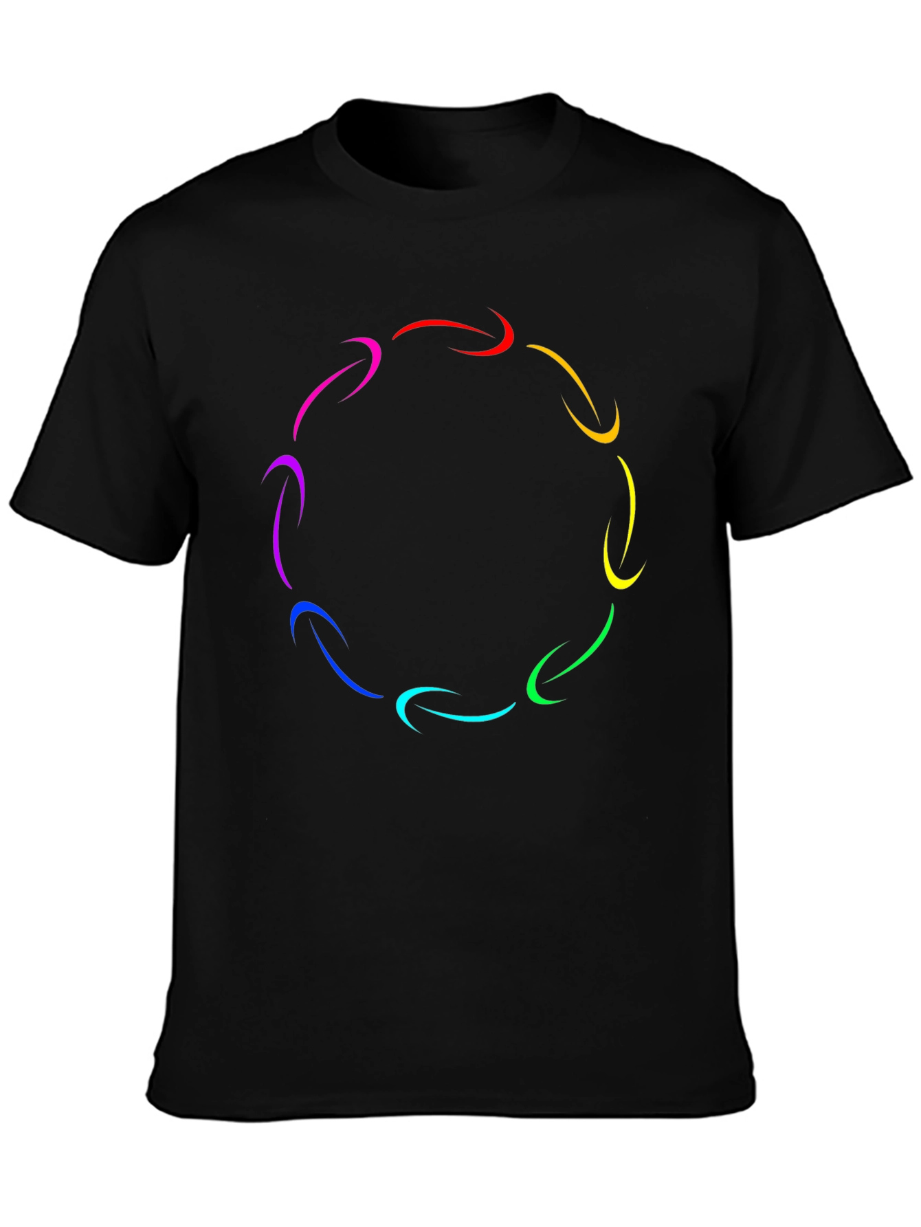 Rainbow Arrow Circle T-Shirt - Stylish Graphic Tee