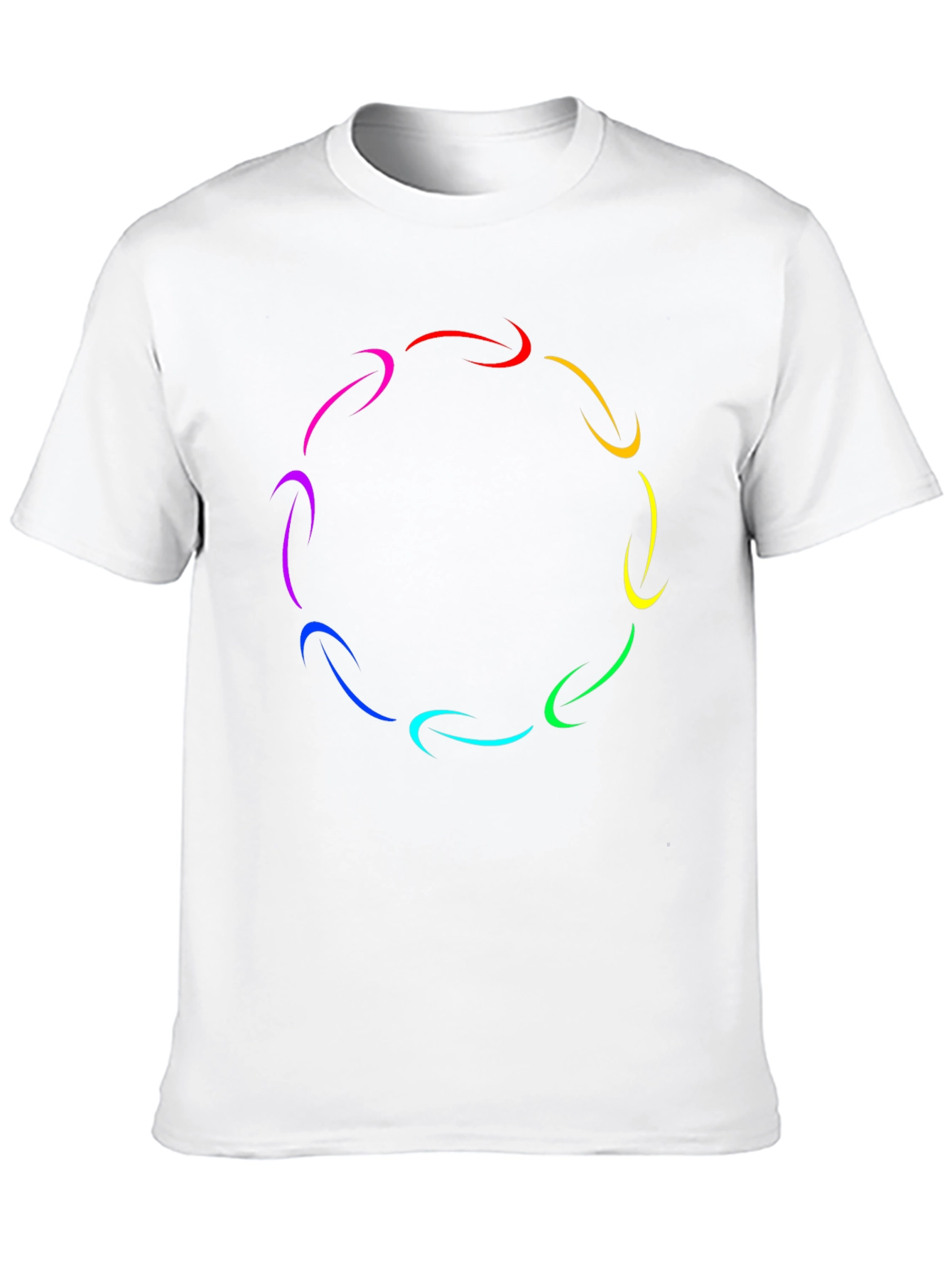 Rainbow Arrow Circle T-Shirt - Stylish Graphic Tee