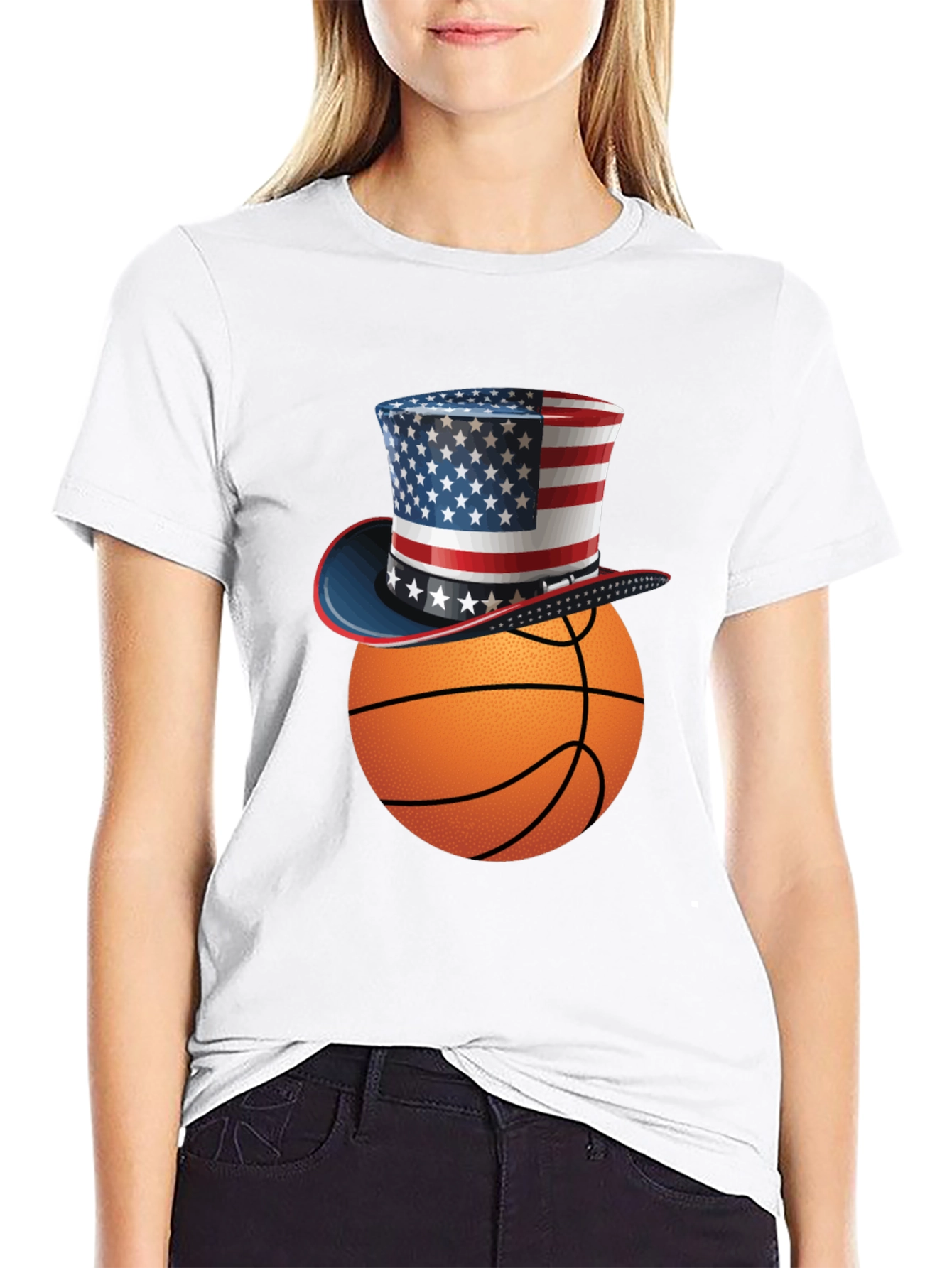 Patriotic Basketball T-Shirt - USA Pride