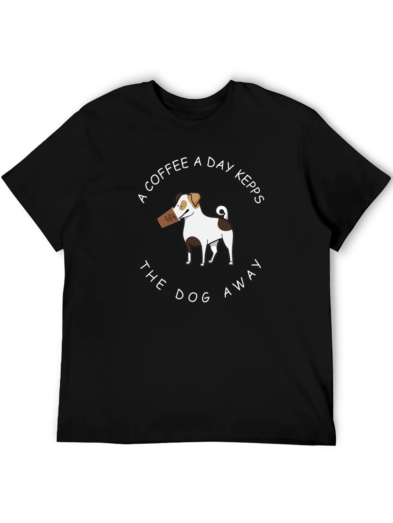 Coffee Dog T-Shirt - Funny Graphic Tee