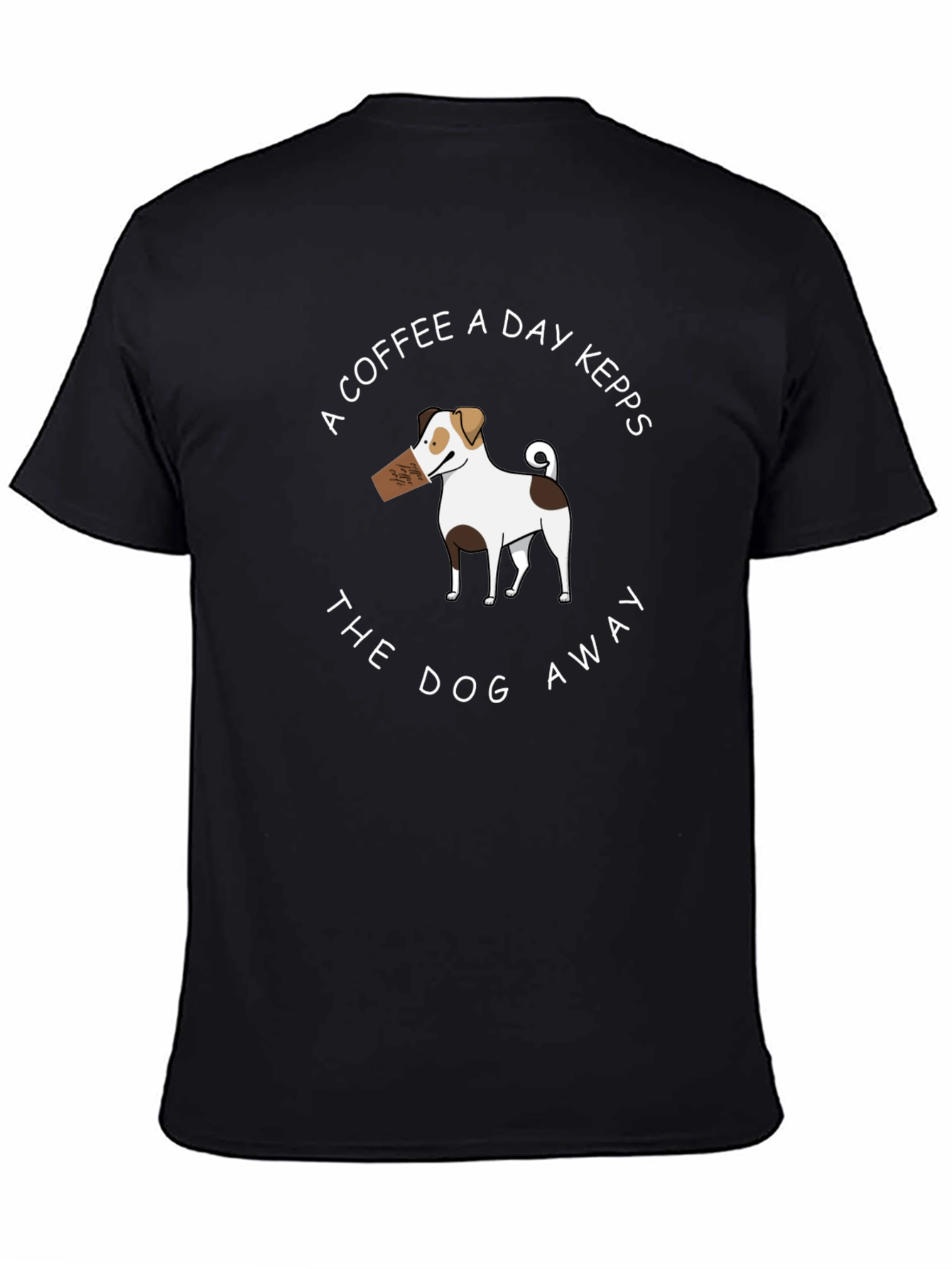 Coffee Dog T-Shirt - Funny Graphic Tee