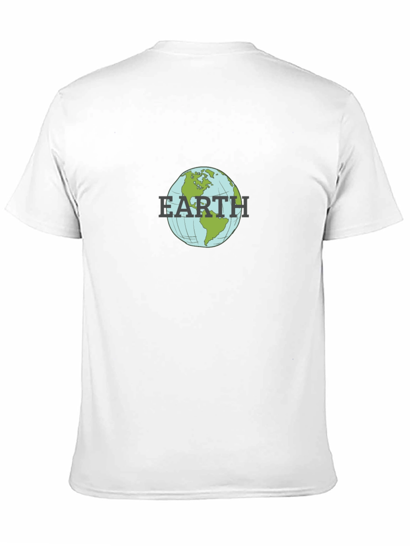 Earth Graphic Tee - Black Cotton Blend T-Shirt