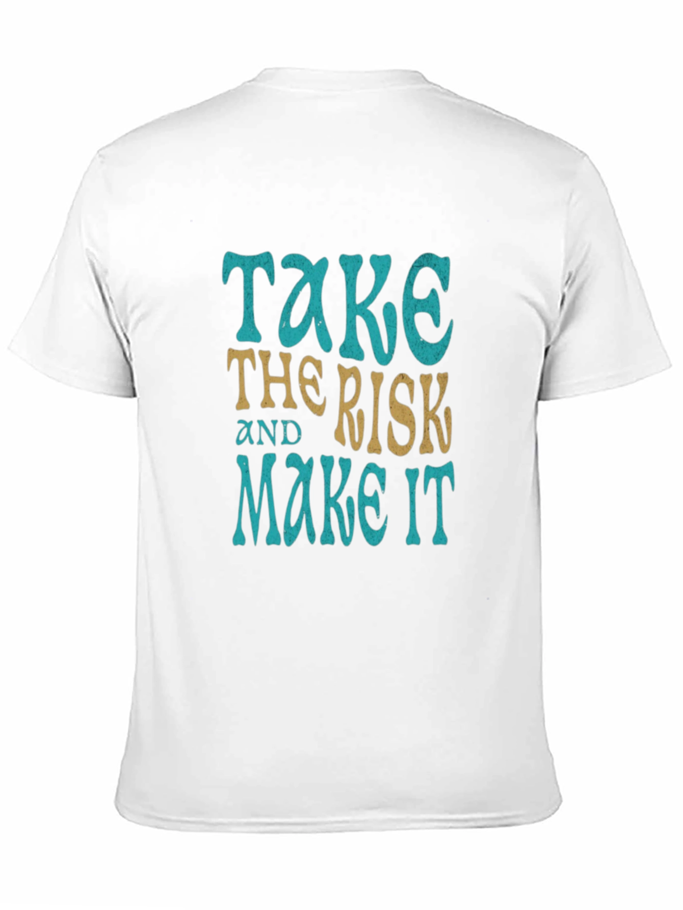 Take the Risk Graphic Tee - Motivational Black T-Shirt