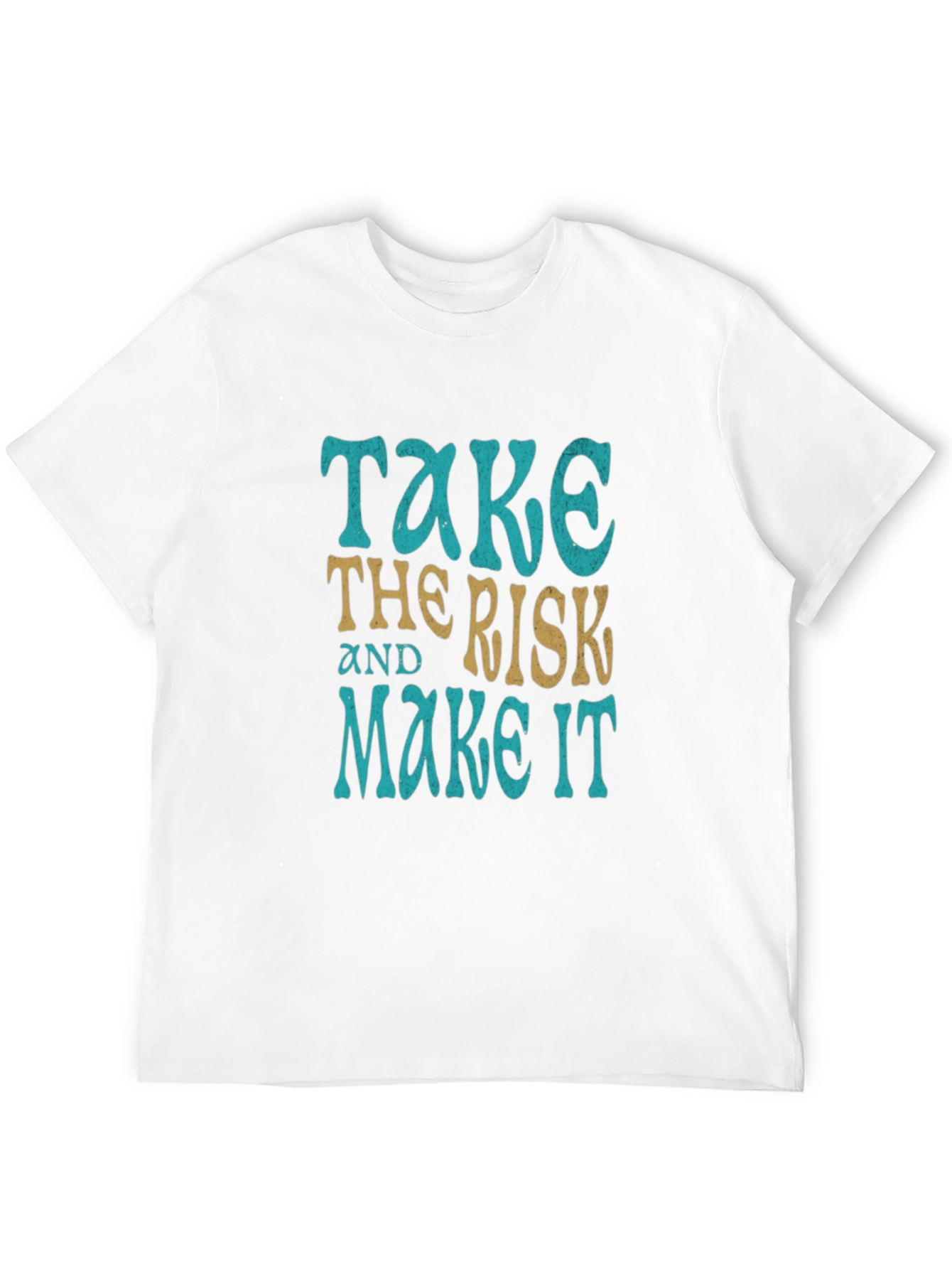 Take the Risk Graphic Tee - Motivational Black T-Shirt