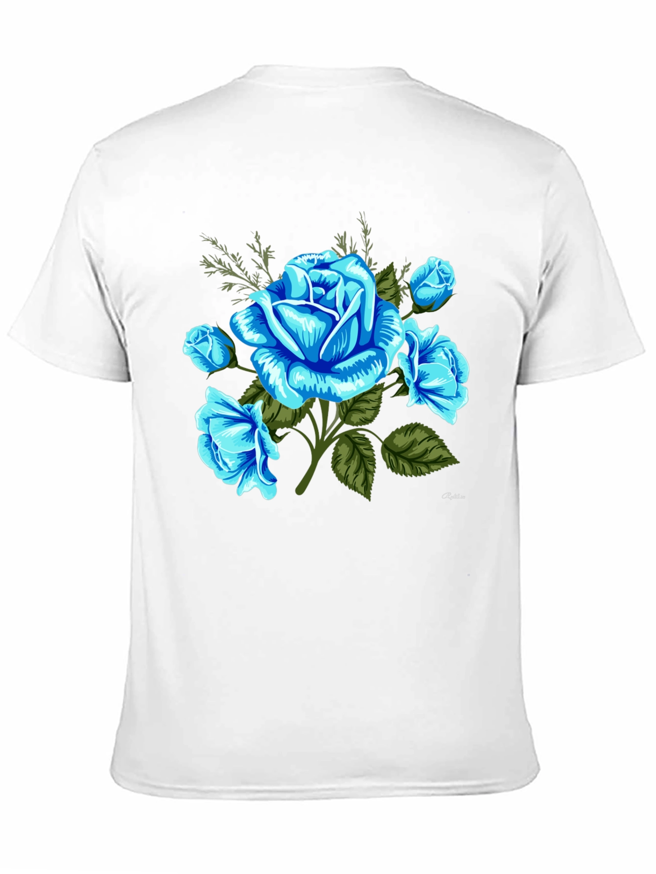 Blue Rose Graphic T-Shirt