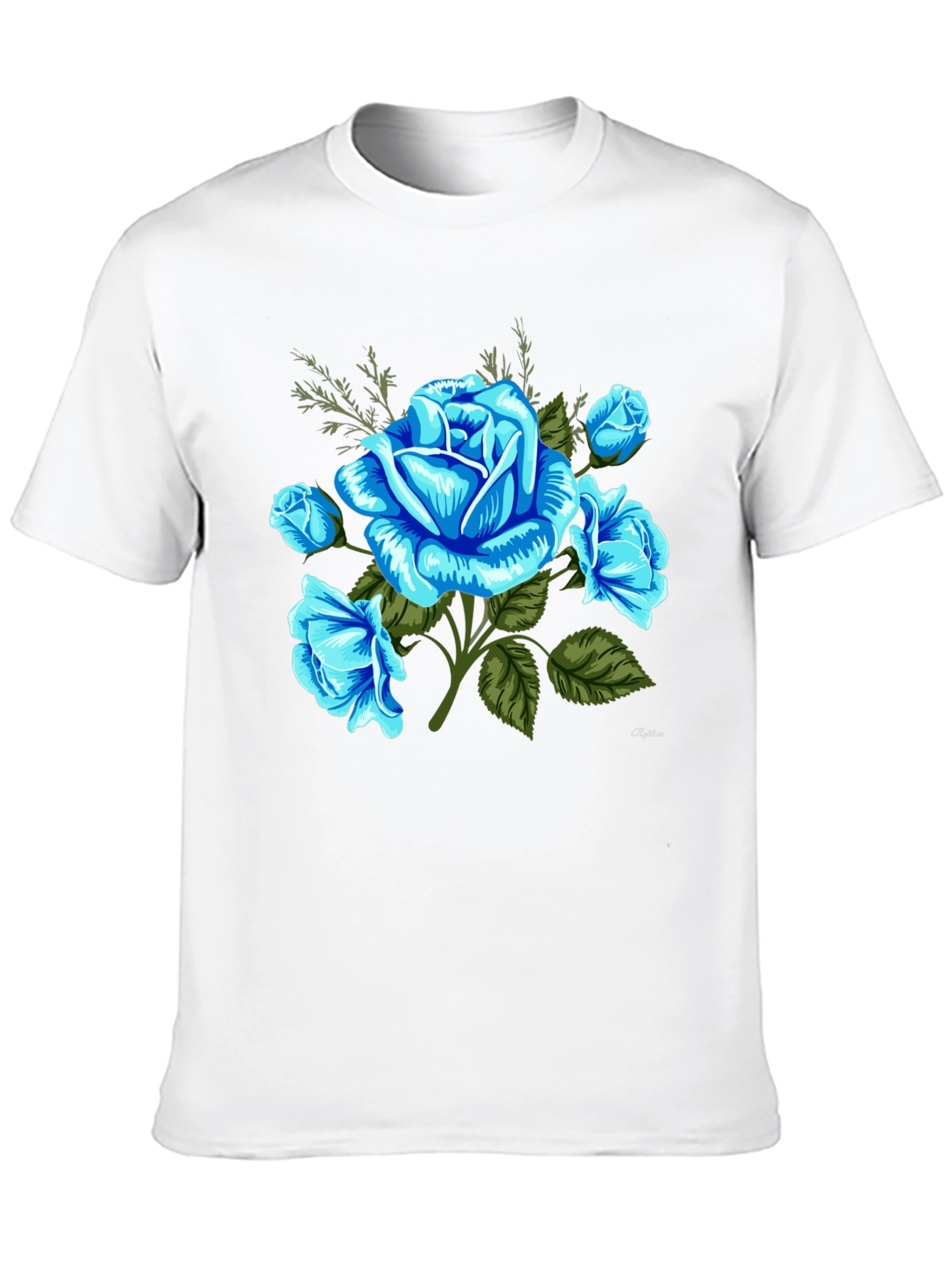Blue Rose Graphic T-Shirt