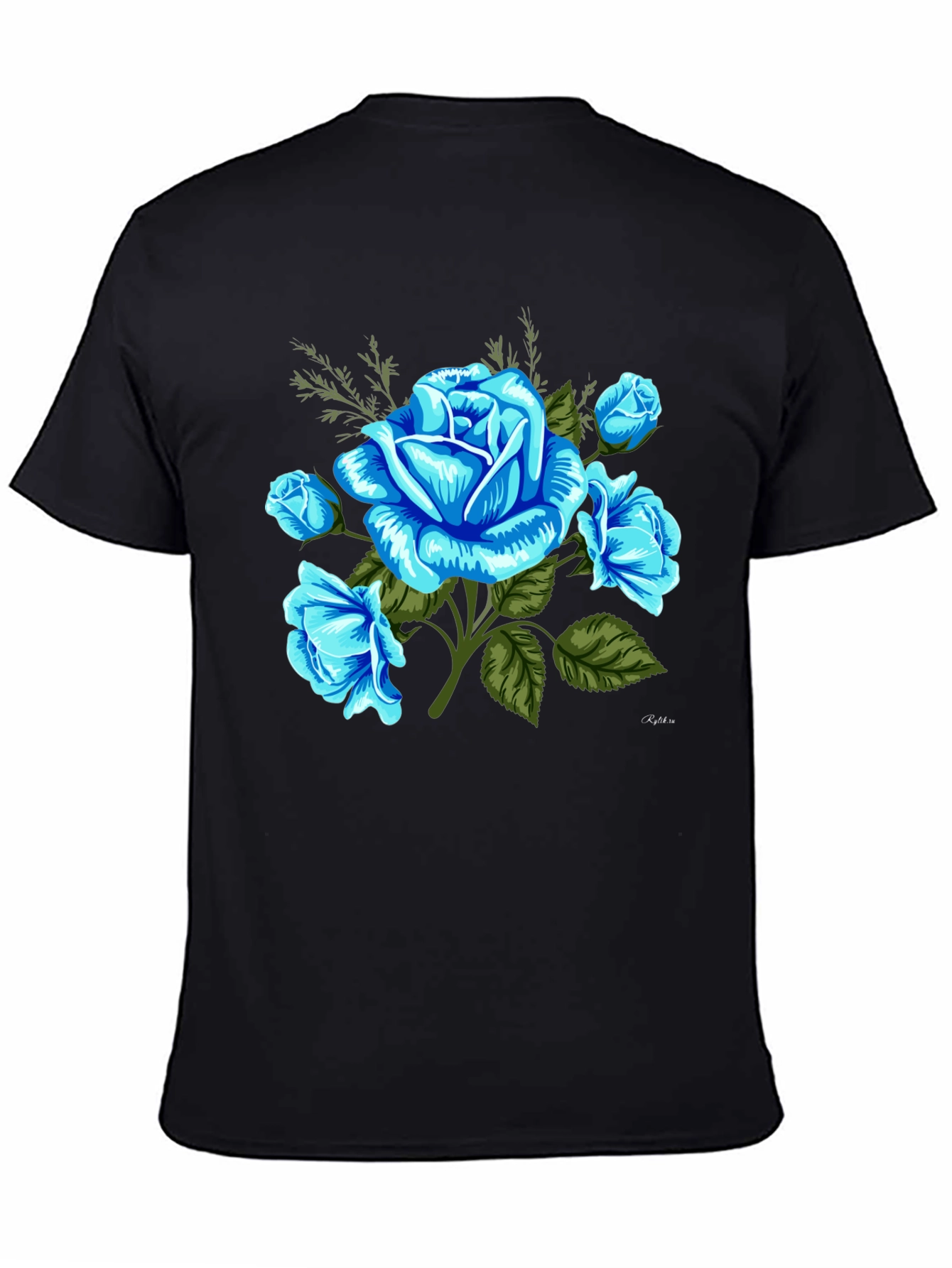 Blue Rose Graphic T-Shirt