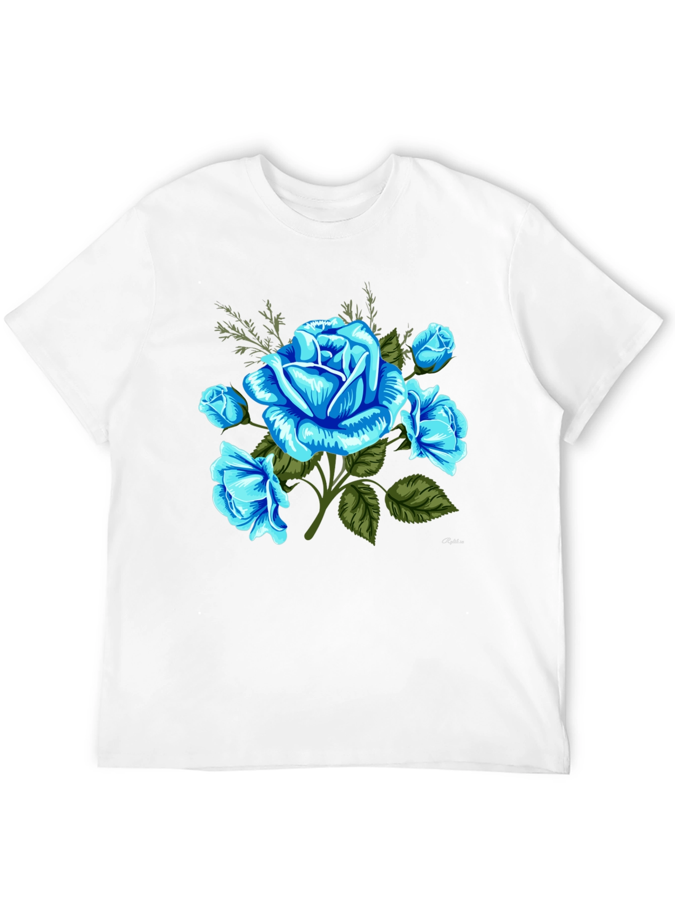 Blue Rose Graphic T-Shirt