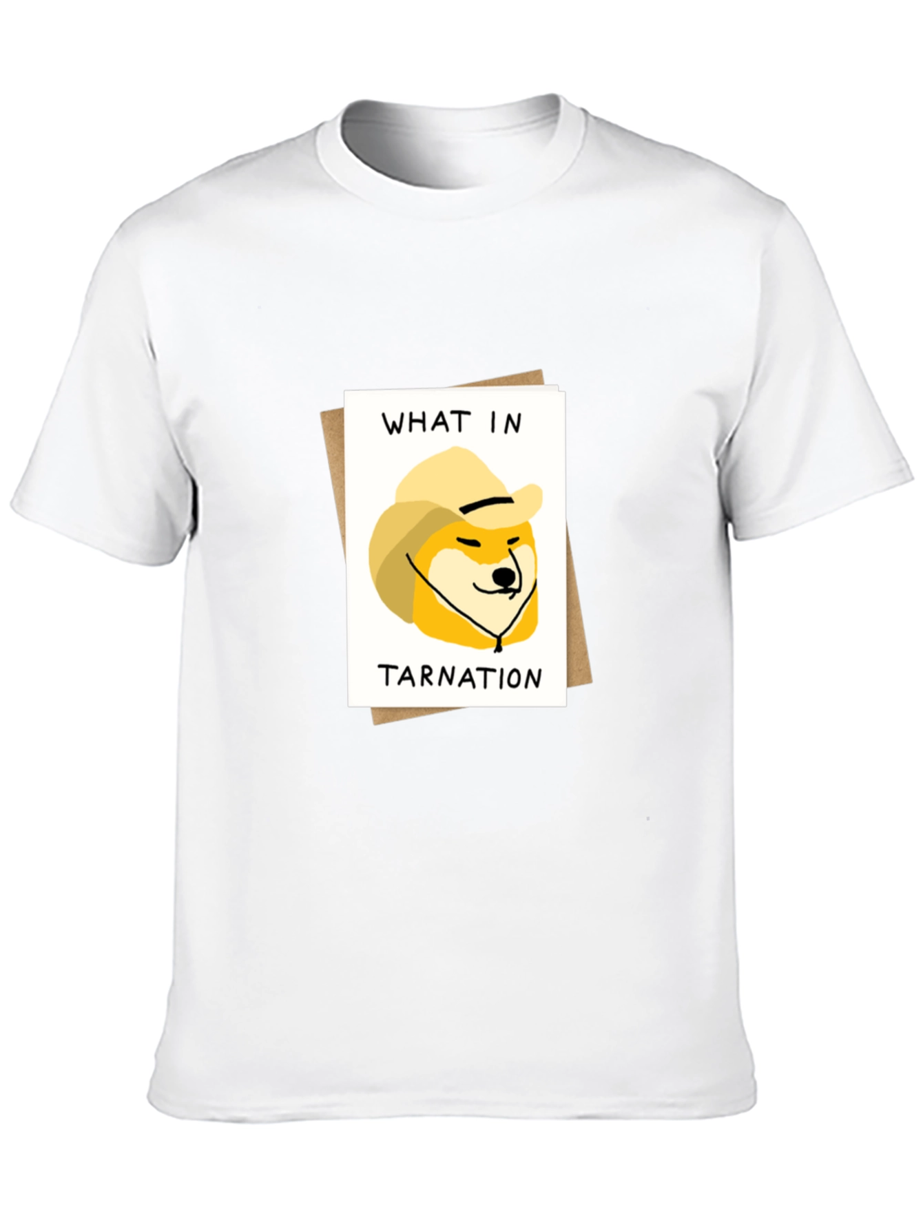 What in Tarnation Doge Meme Black T-Shirt
