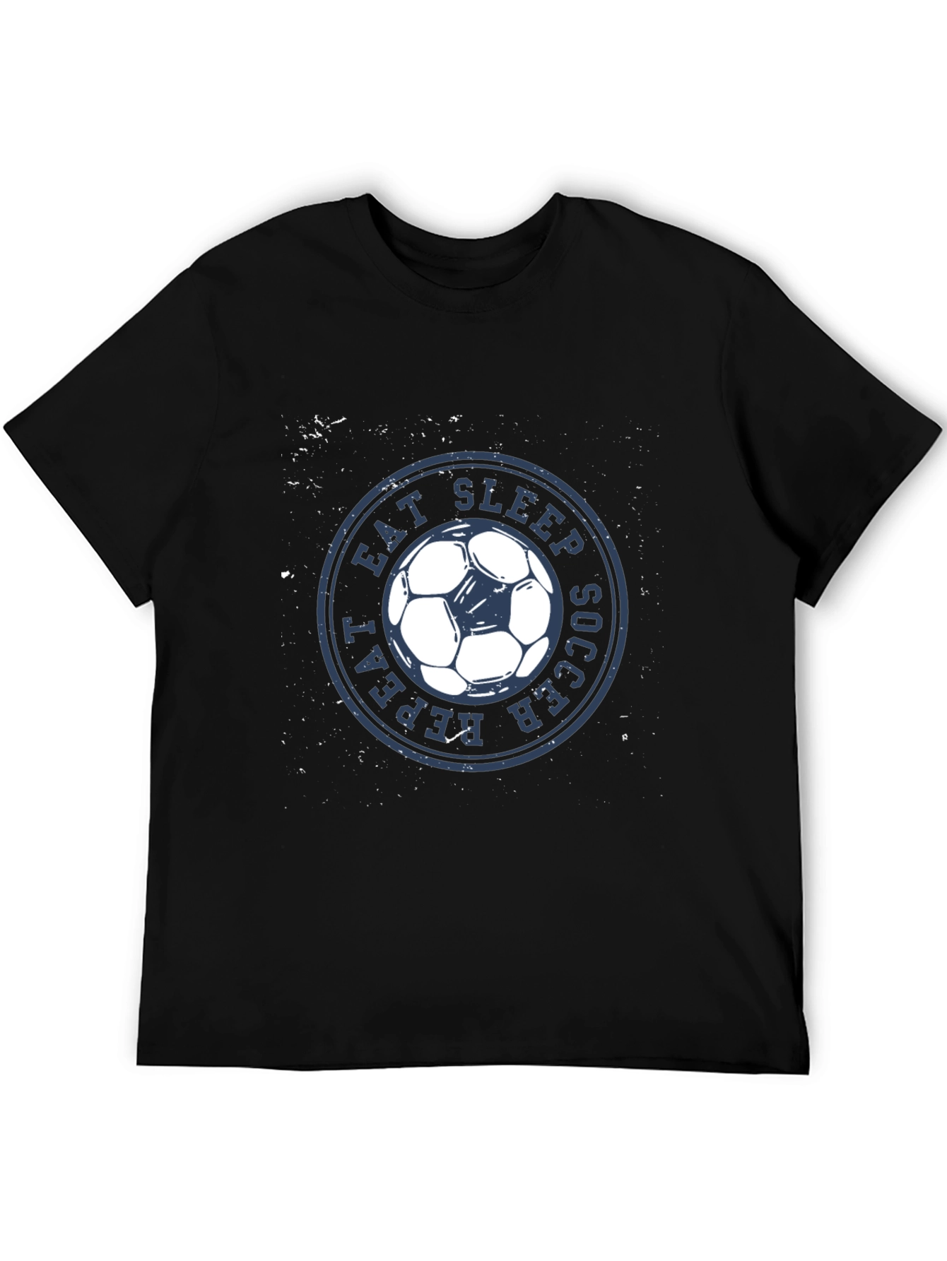 Eat Sleep Soccer Repeat Black T-Shirt