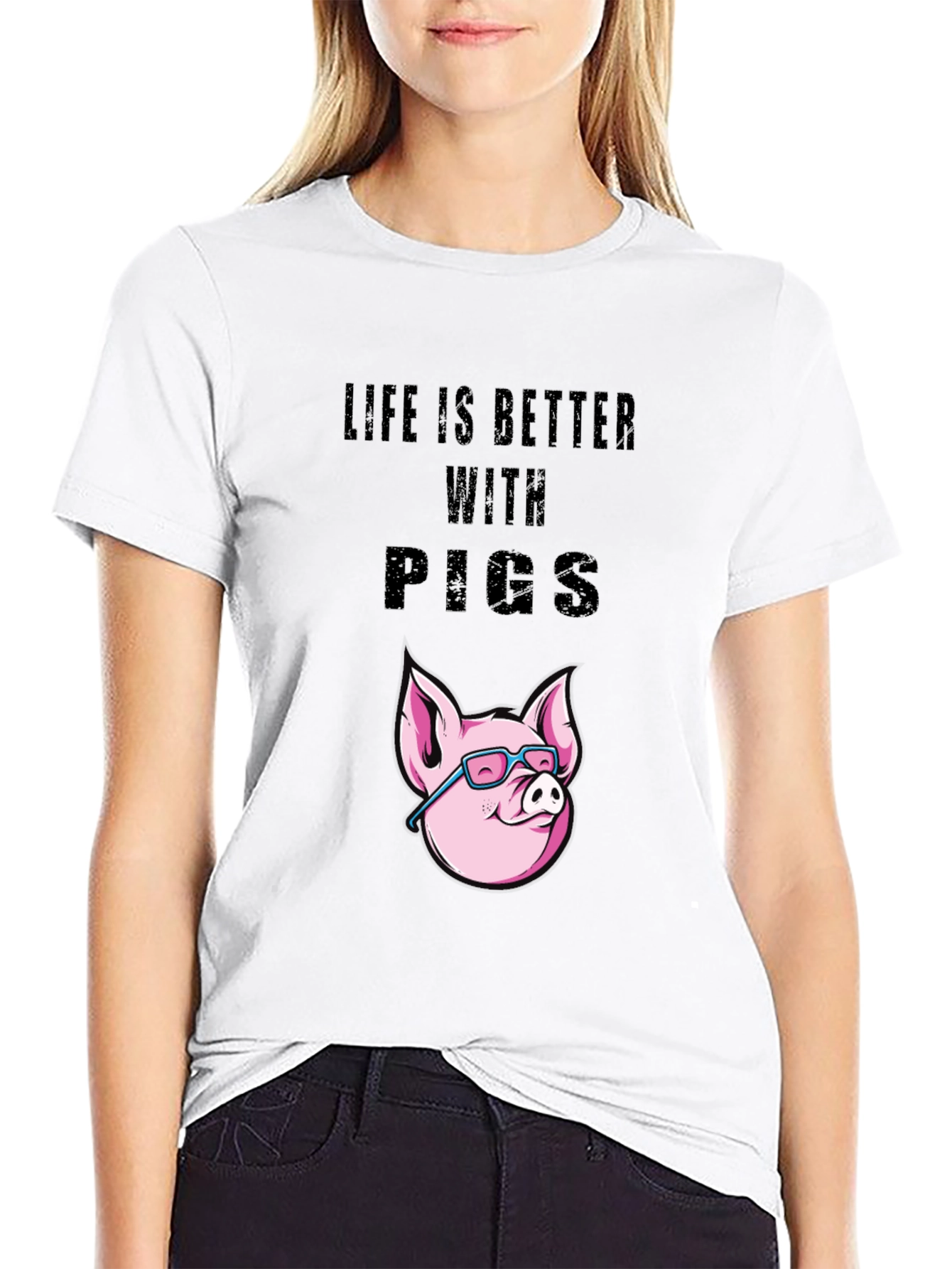 Life is Better with Pigs T-Shirt