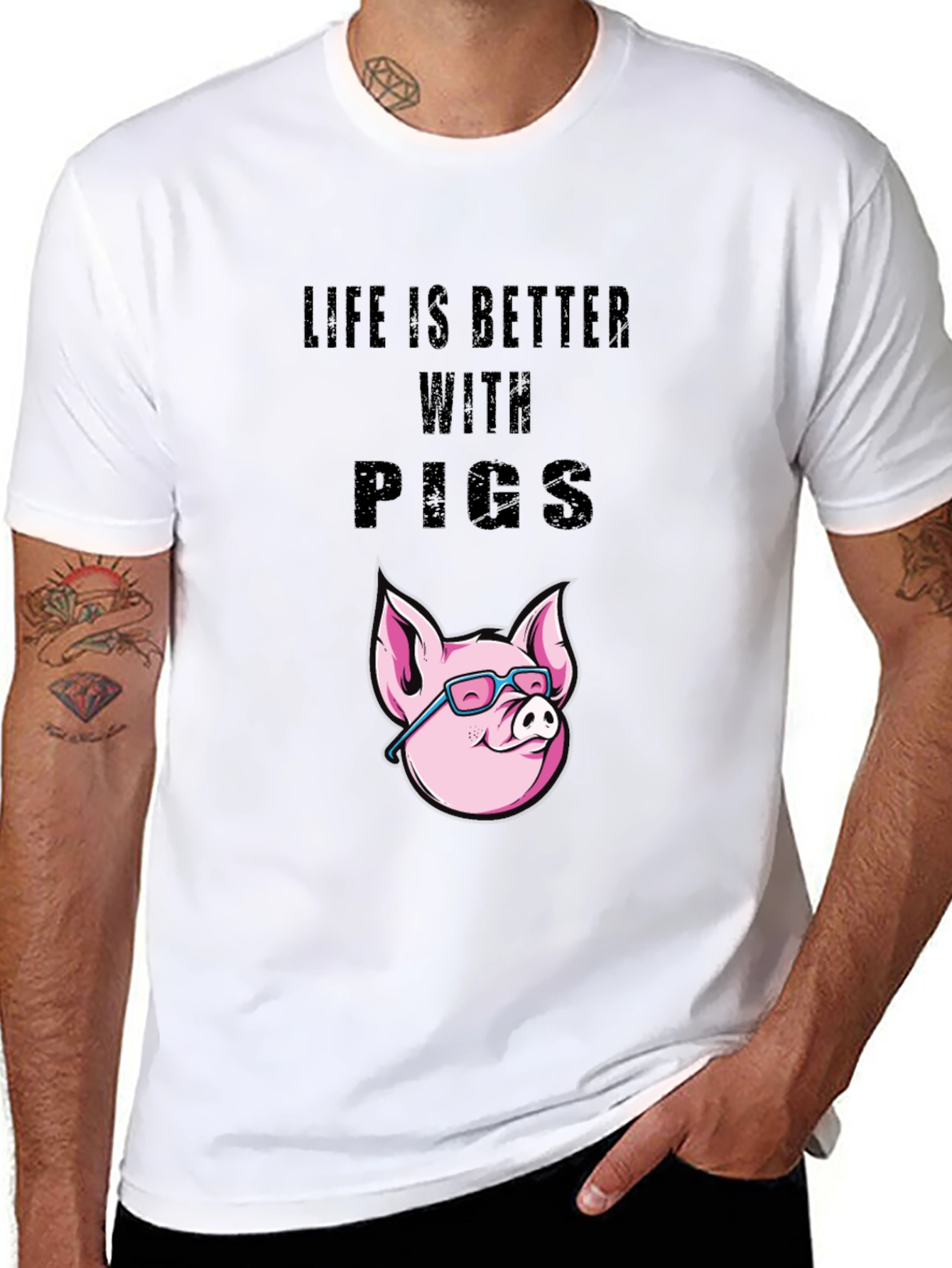 Life is Better with Pigs T-Shirt