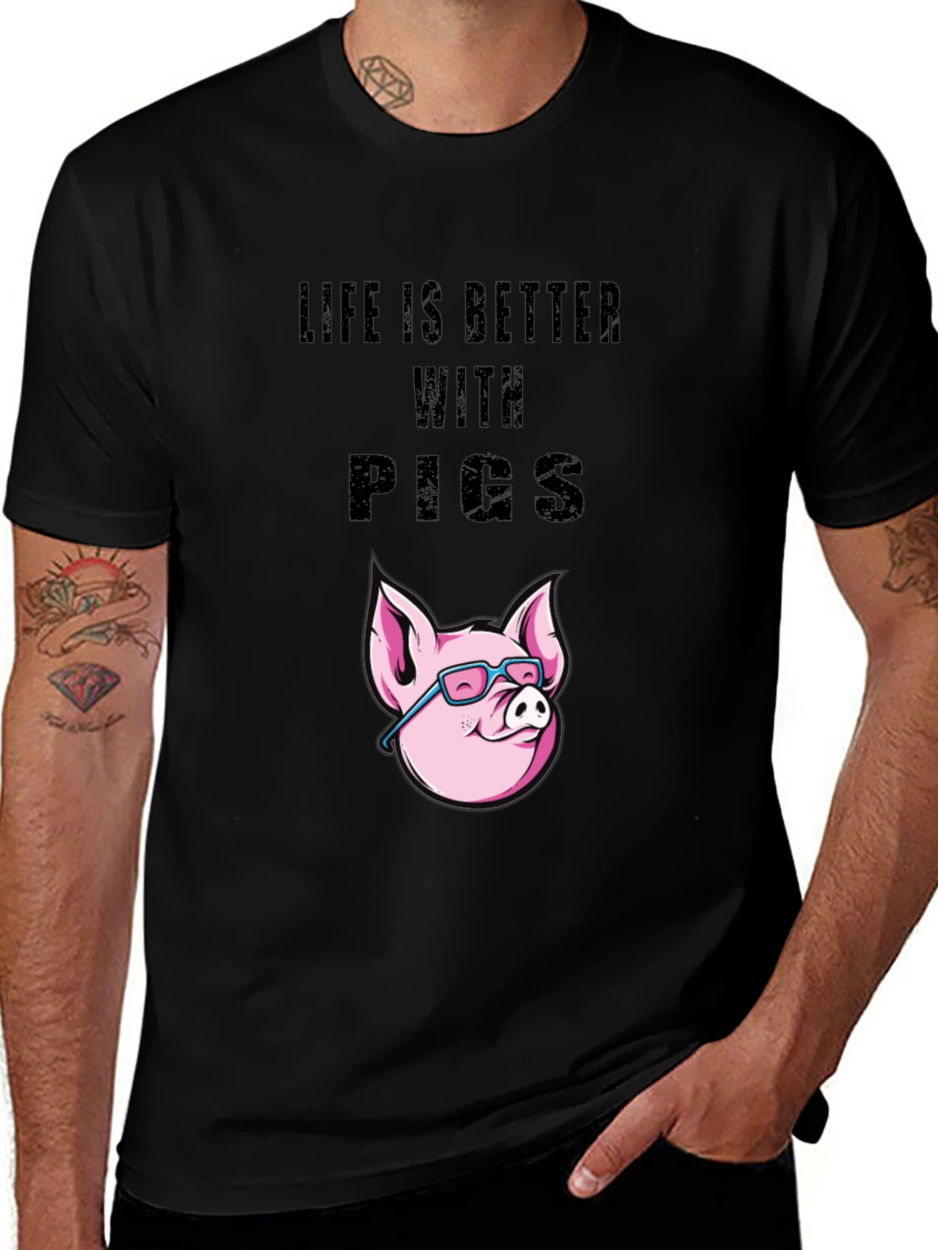 Life is Better with Pigs T-Shirt