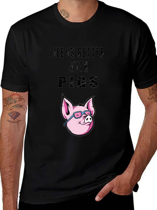 Life is Better with Pigs T-Shirt