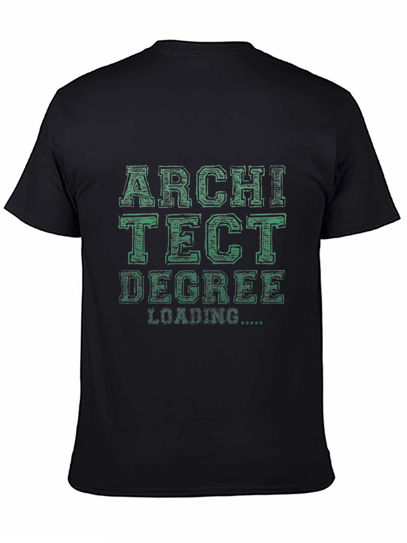Architect Degree Loading Black T-Shirt