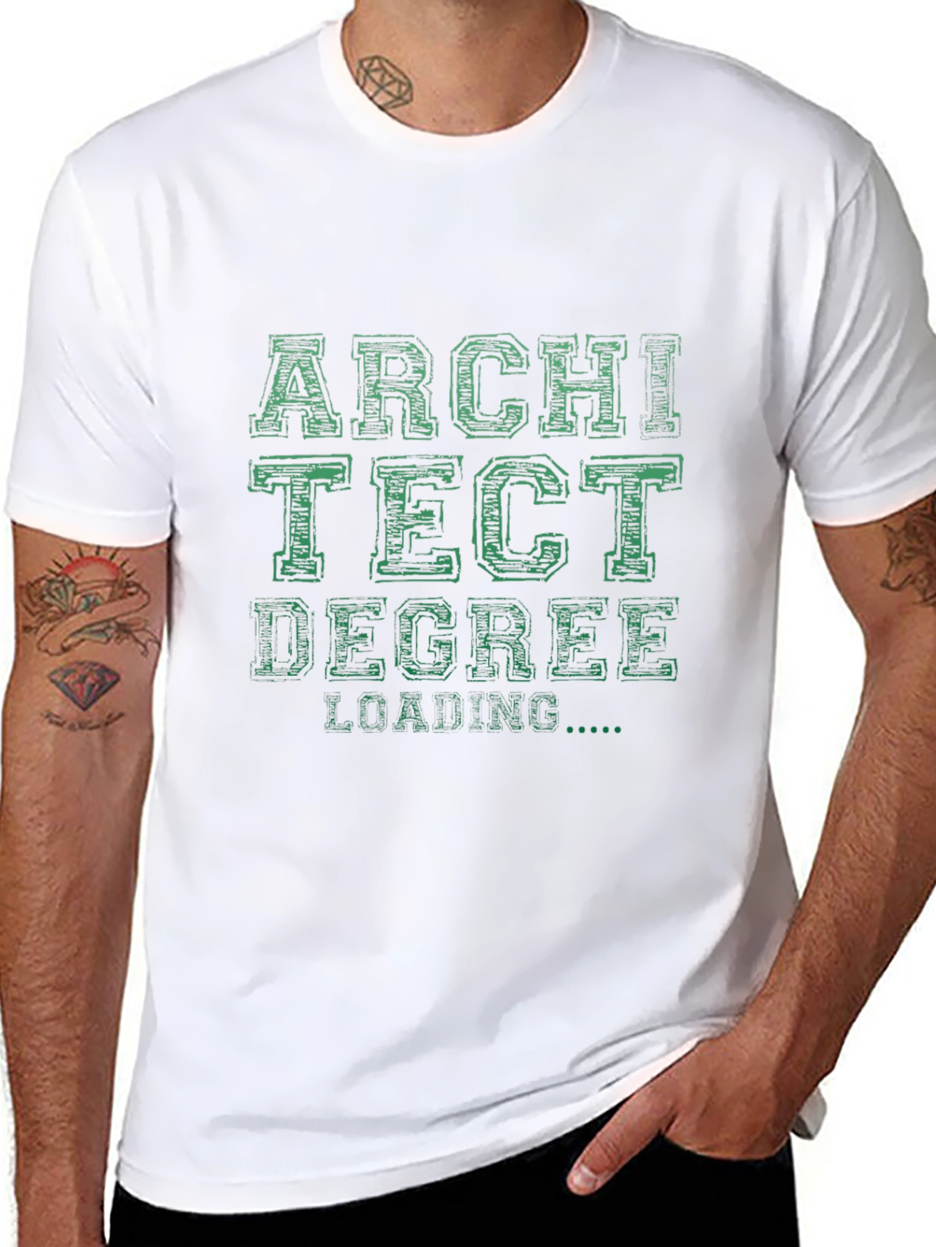 Architect Degree Loading Black T-Shirt