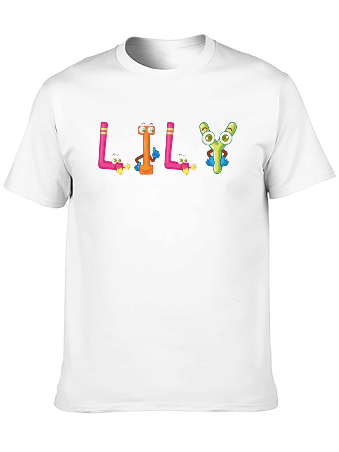 Cartoon LILY Black T-Shirt