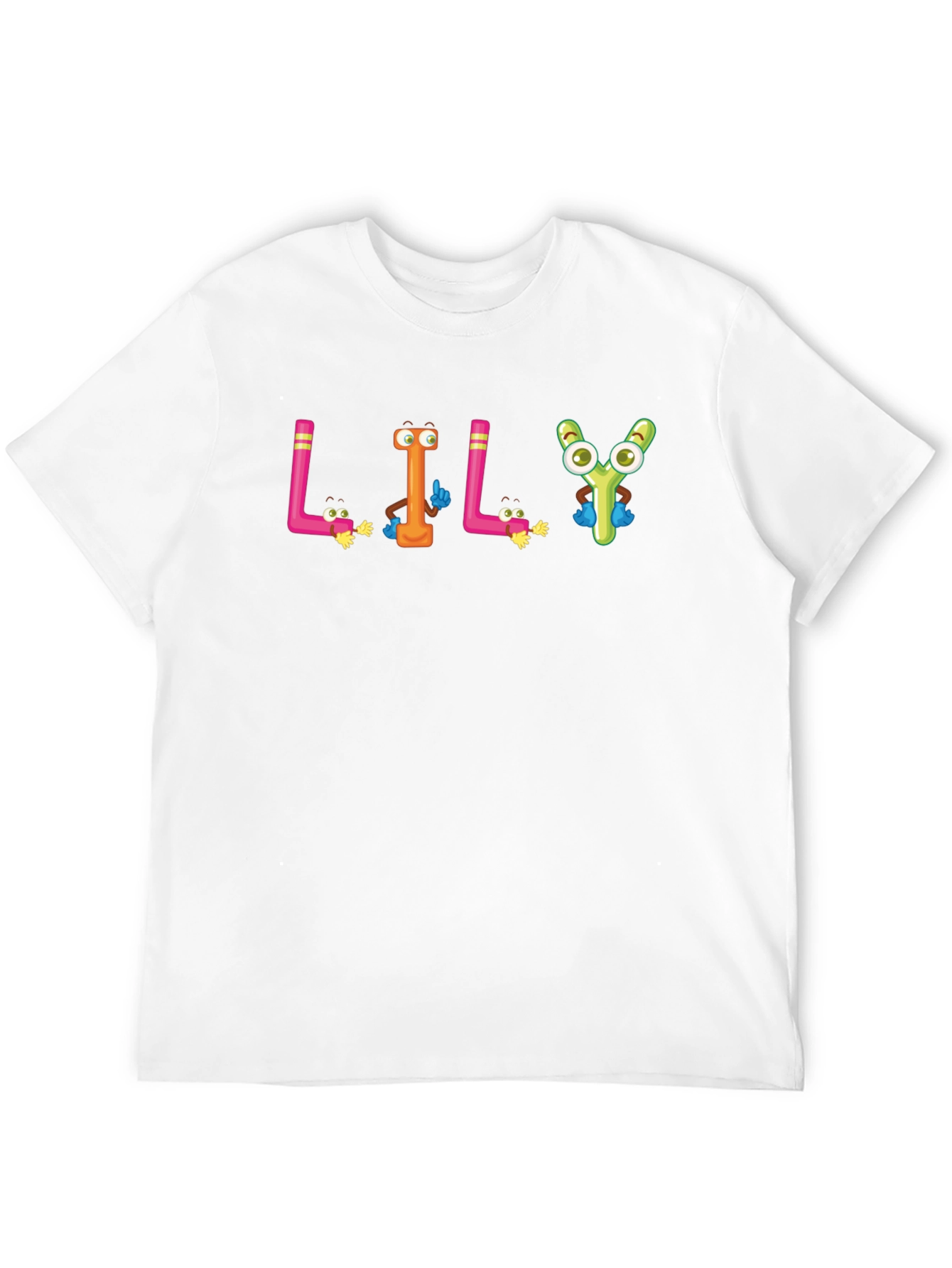 Cartoon LILY Black T-Shirt