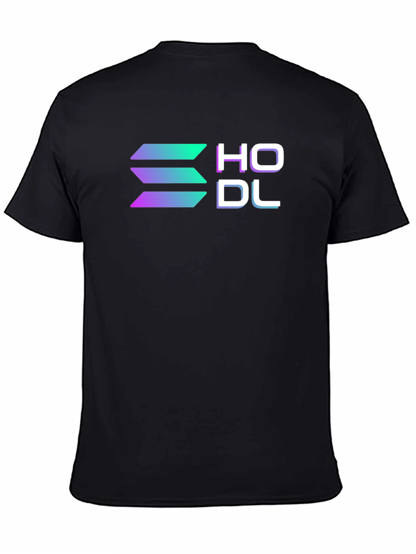 HODL Solana Crypto Black T-Shirt