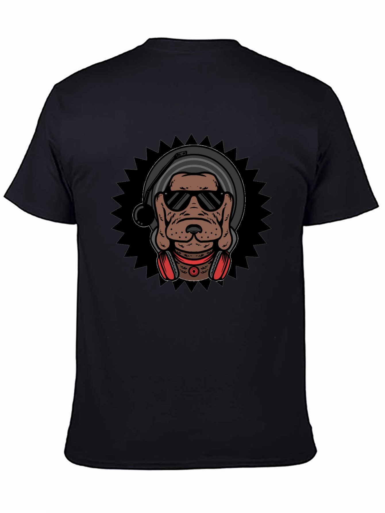 DJ Dog Graphic Tee - Cool Canine Style