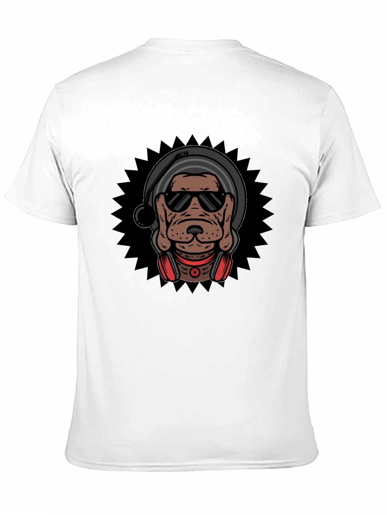 DJ Dog Graphic Tee - Cool Canine Style