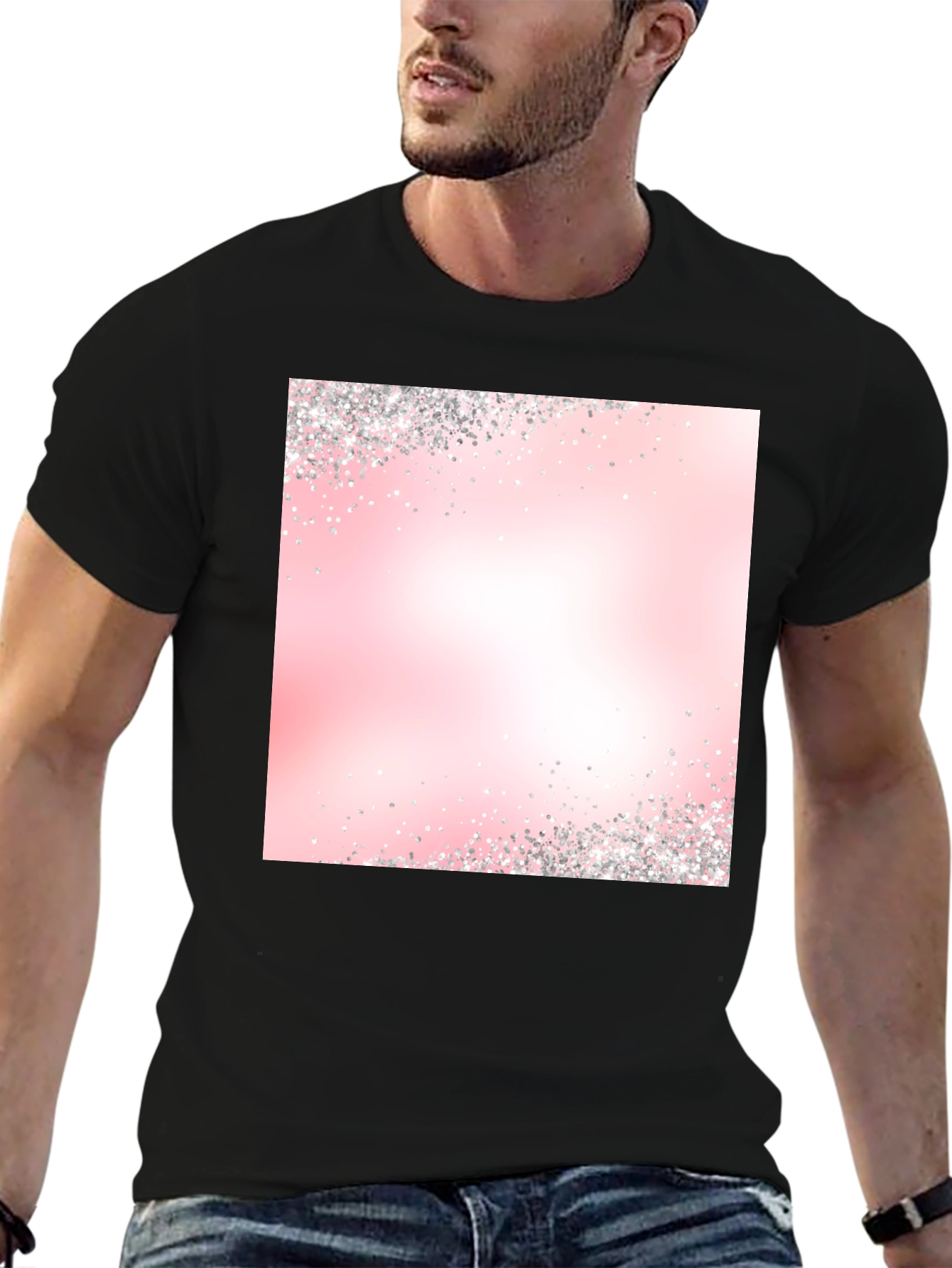 Pink Gradient Sparkle T-Shirt