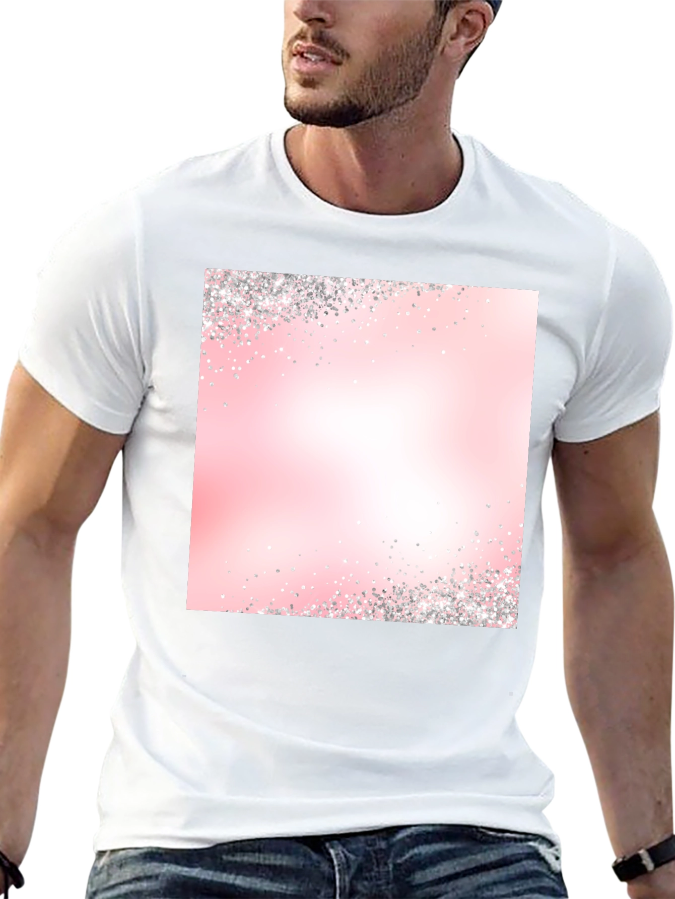 Pink Gradient Sparkle T-Shirt