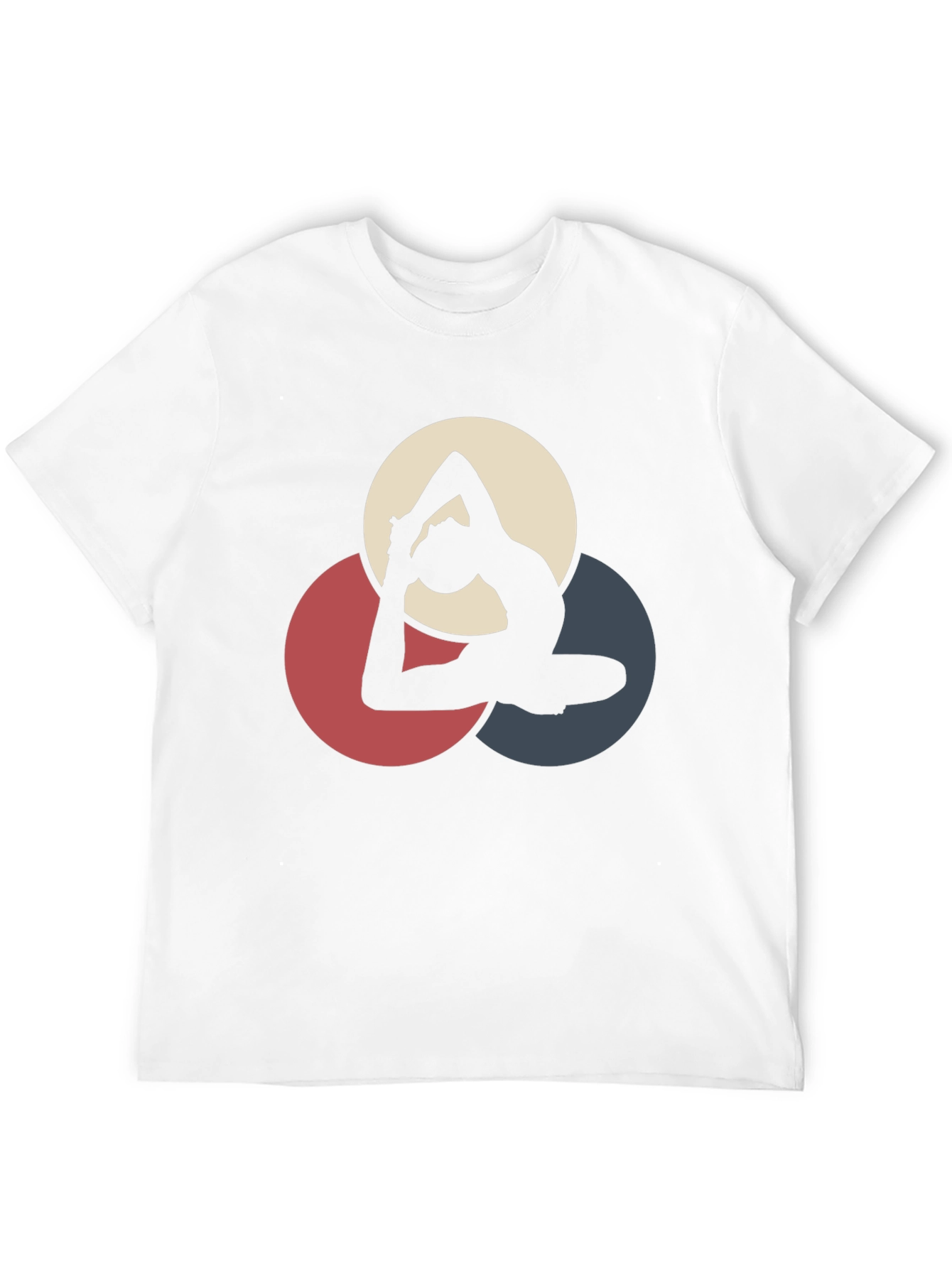 Yoga Pose Graphic Black T-Shirt