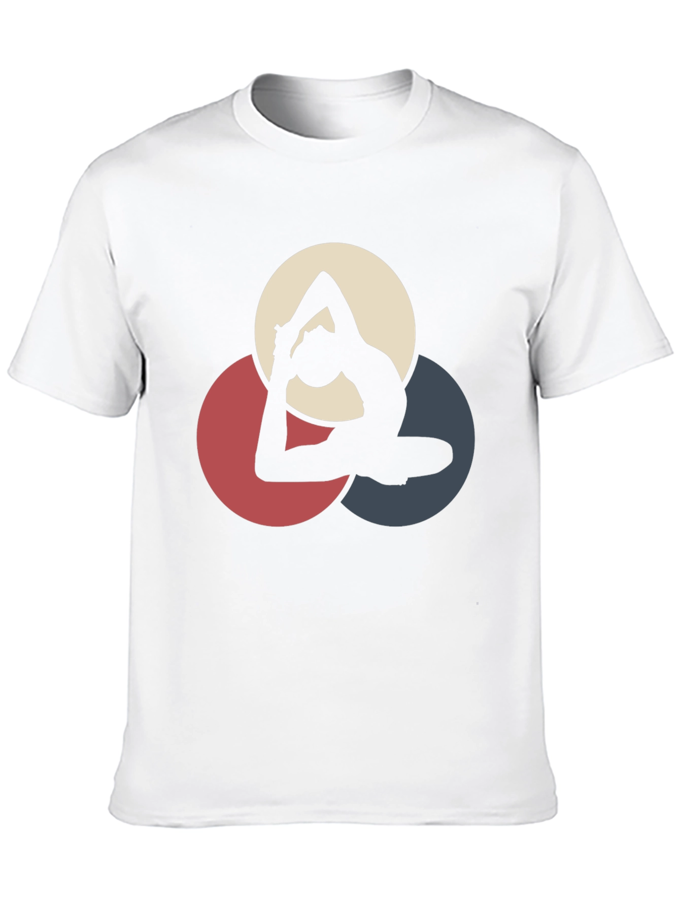 Yoga Pose Graphic Black T-Shirt