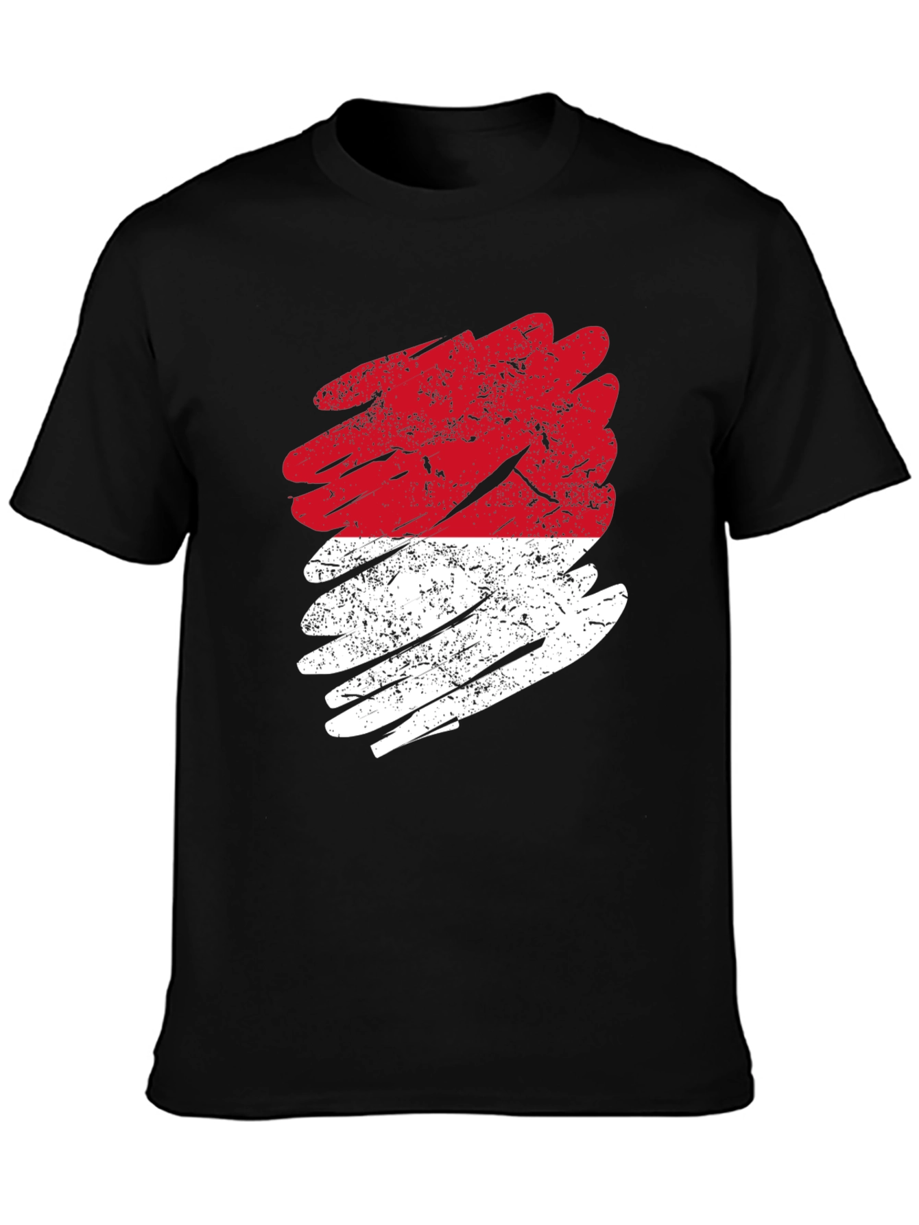 Indonesia Flag Grunge T-Shirt