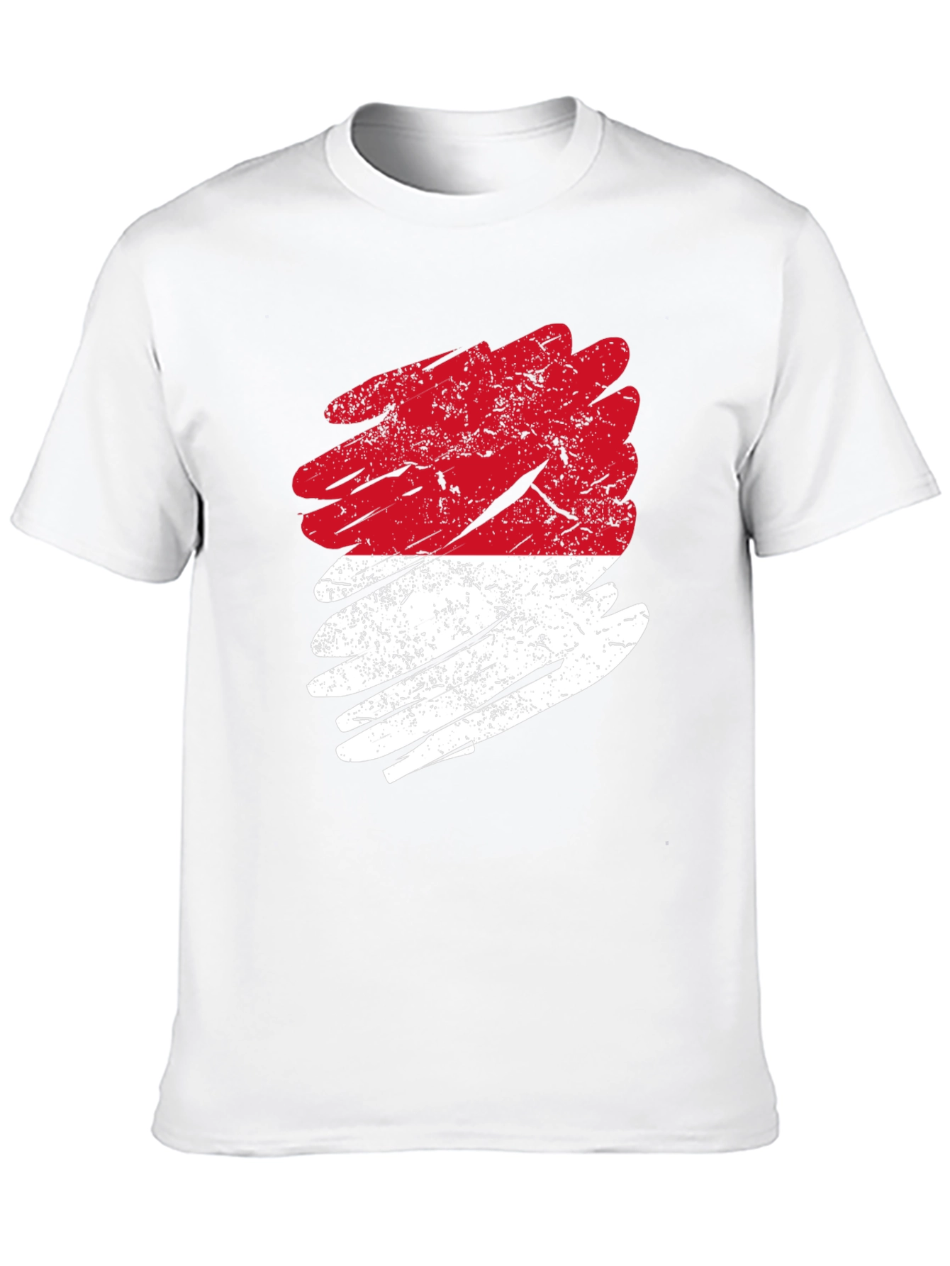 Indonesia Flag Grunge T-Shirt
